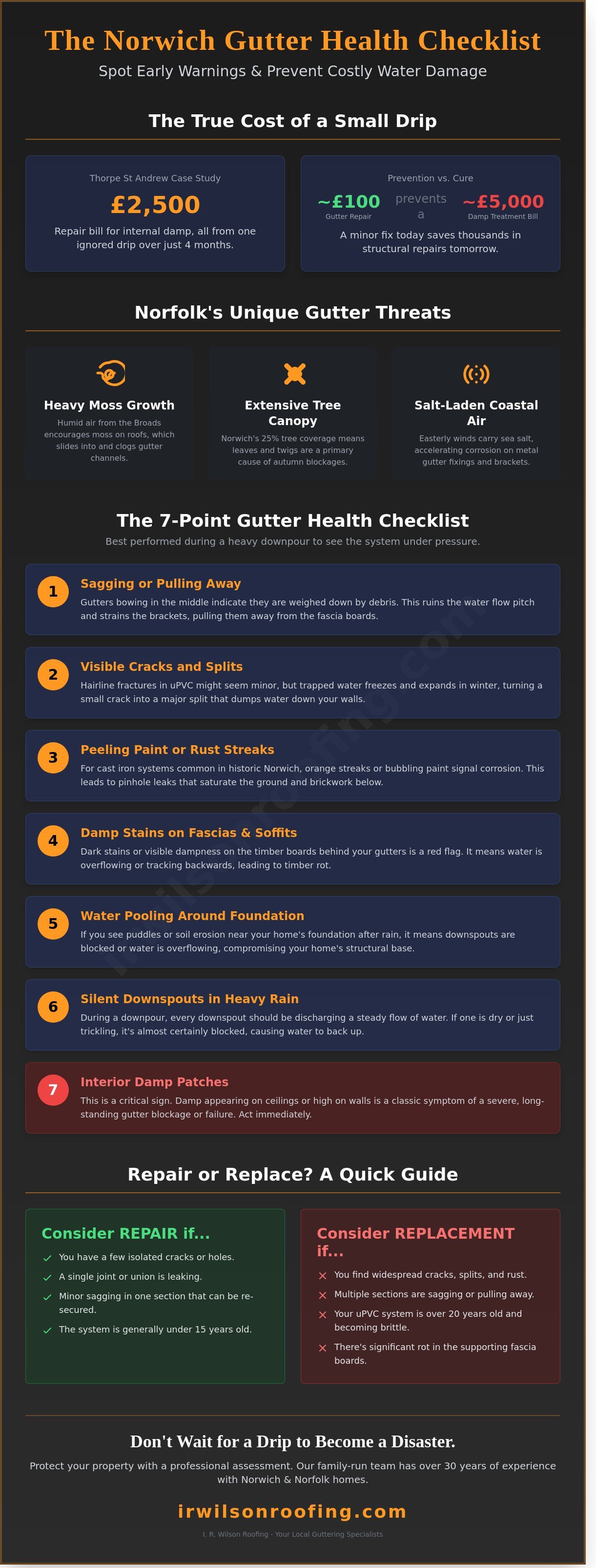 Gutter repairs Norwich