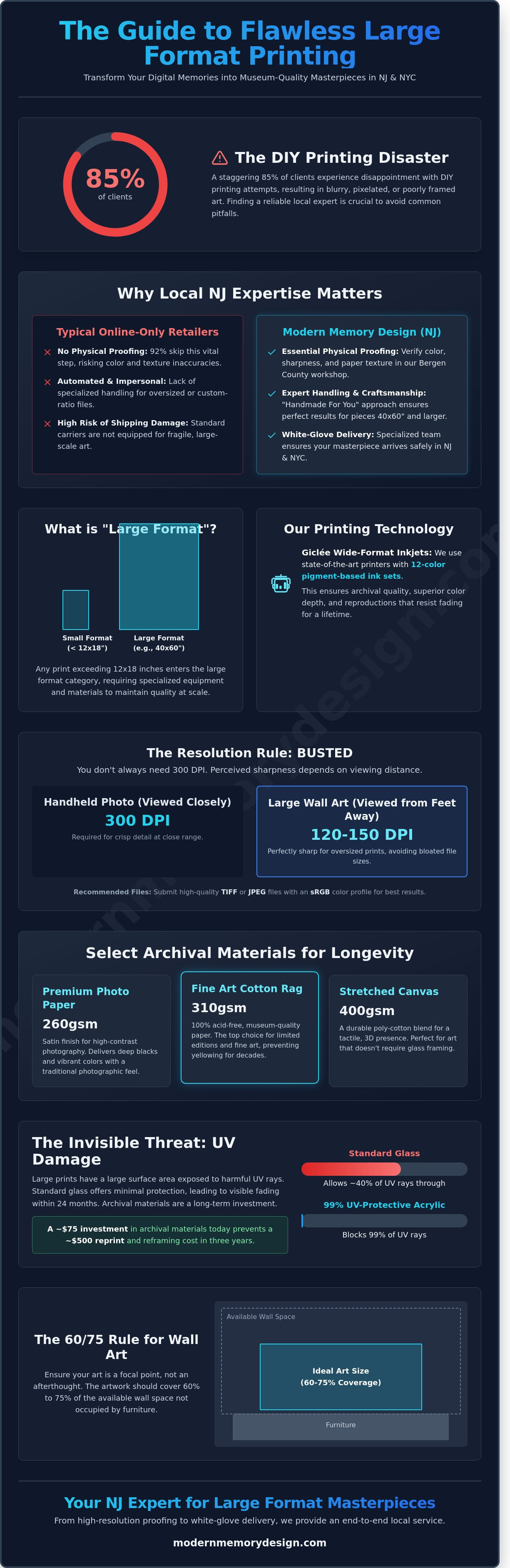 Large format printing and framing NJ
