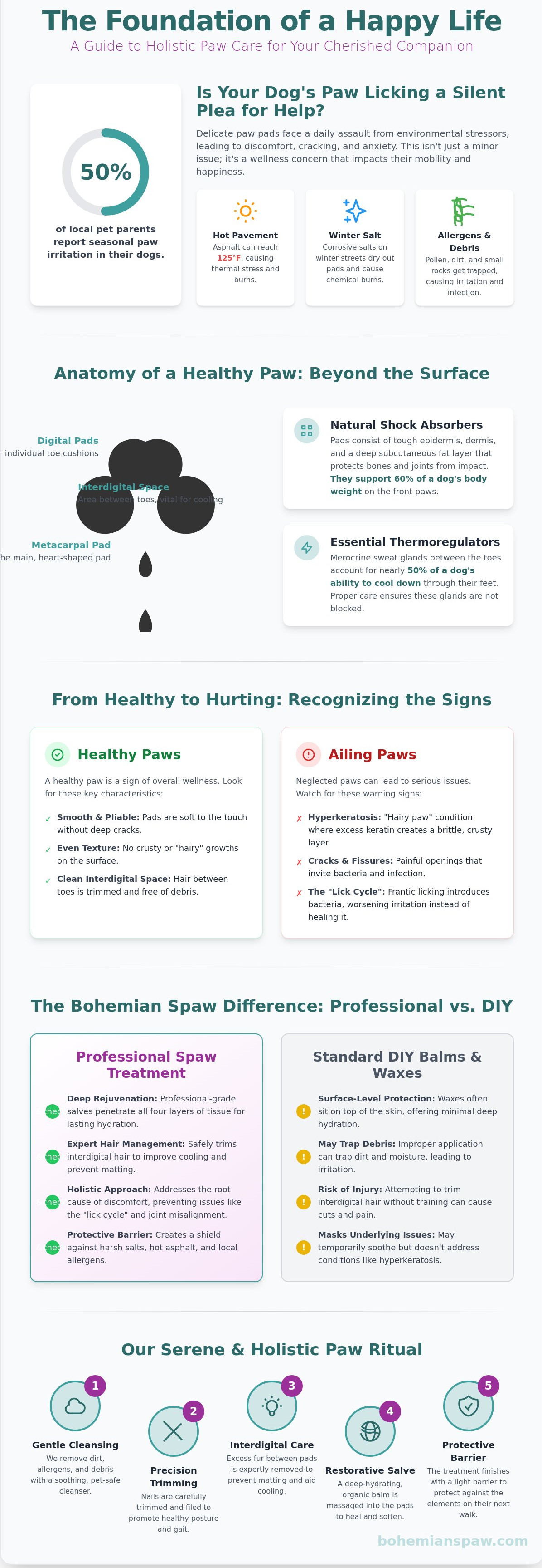 Dog paw pad treatment lisle