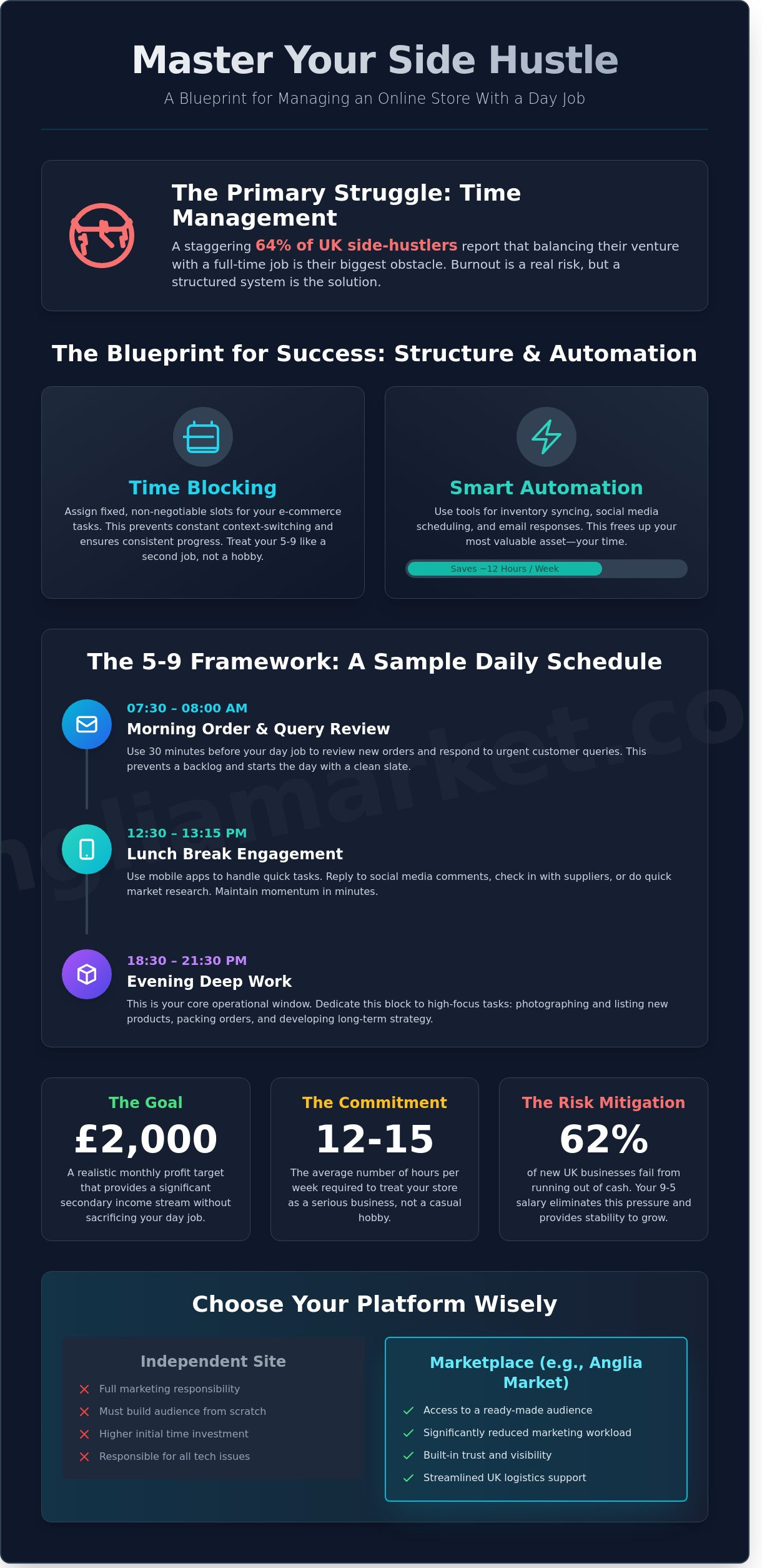 Managing an online store with a day job