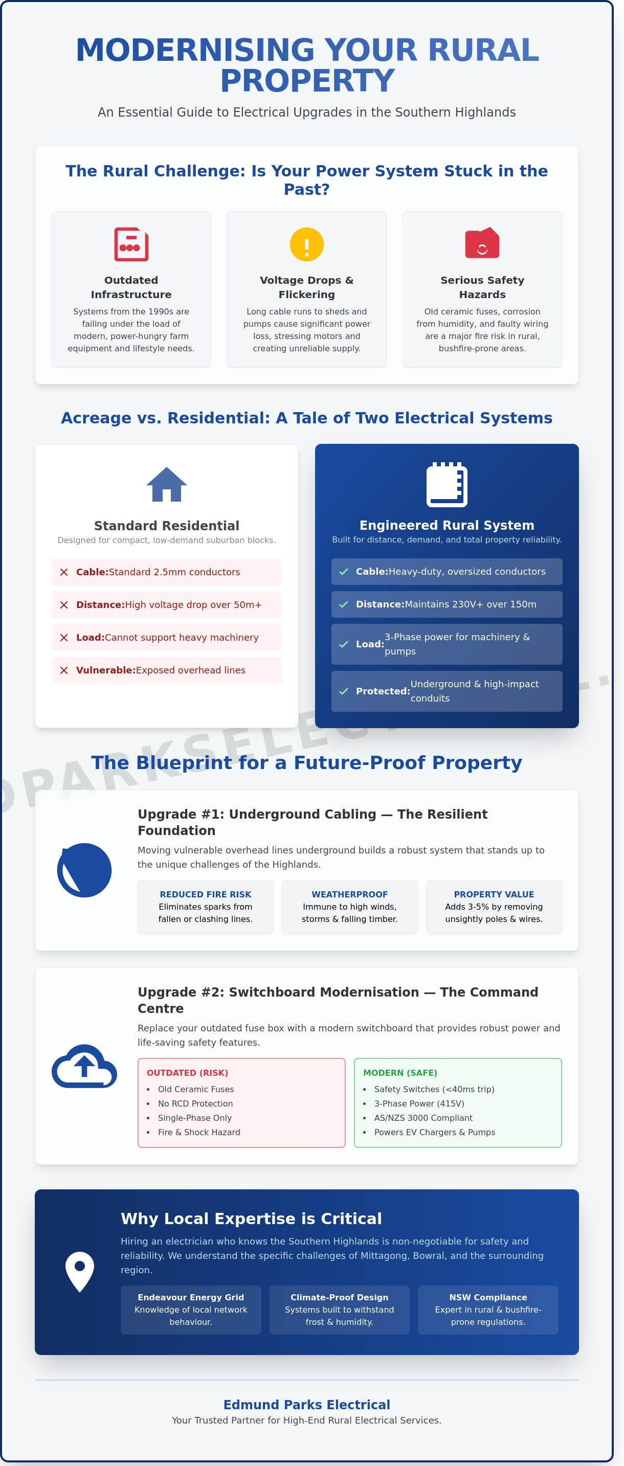 Rural electrical services southern highlands