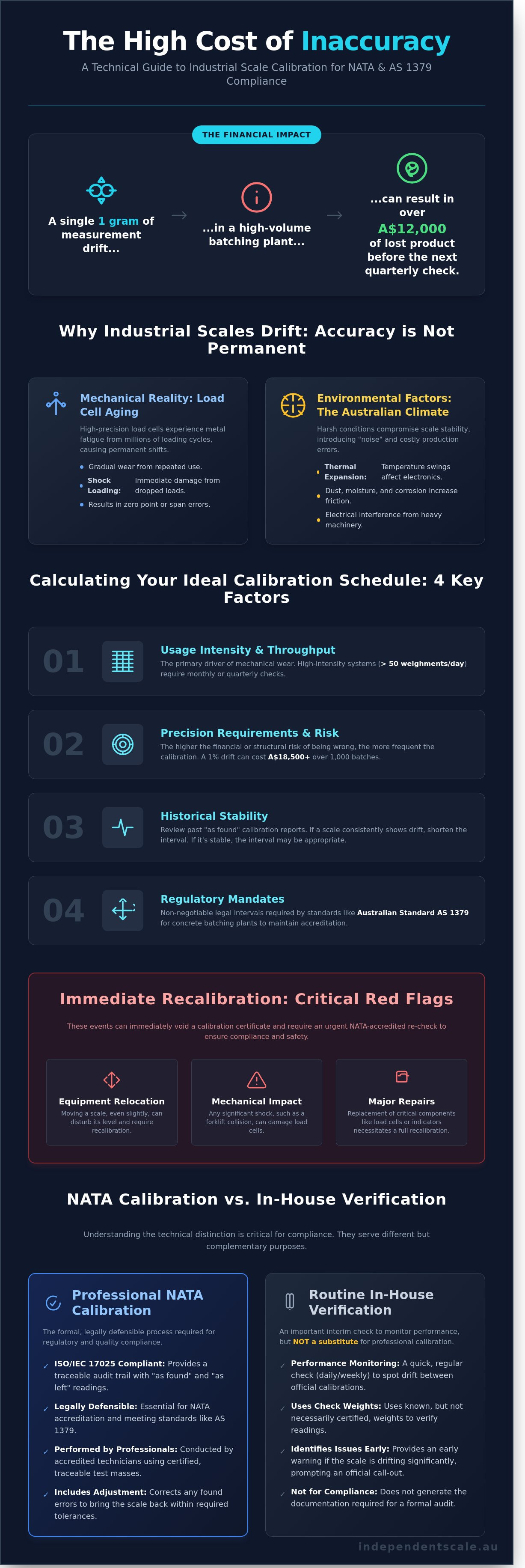 How often to calibrate industrial scales