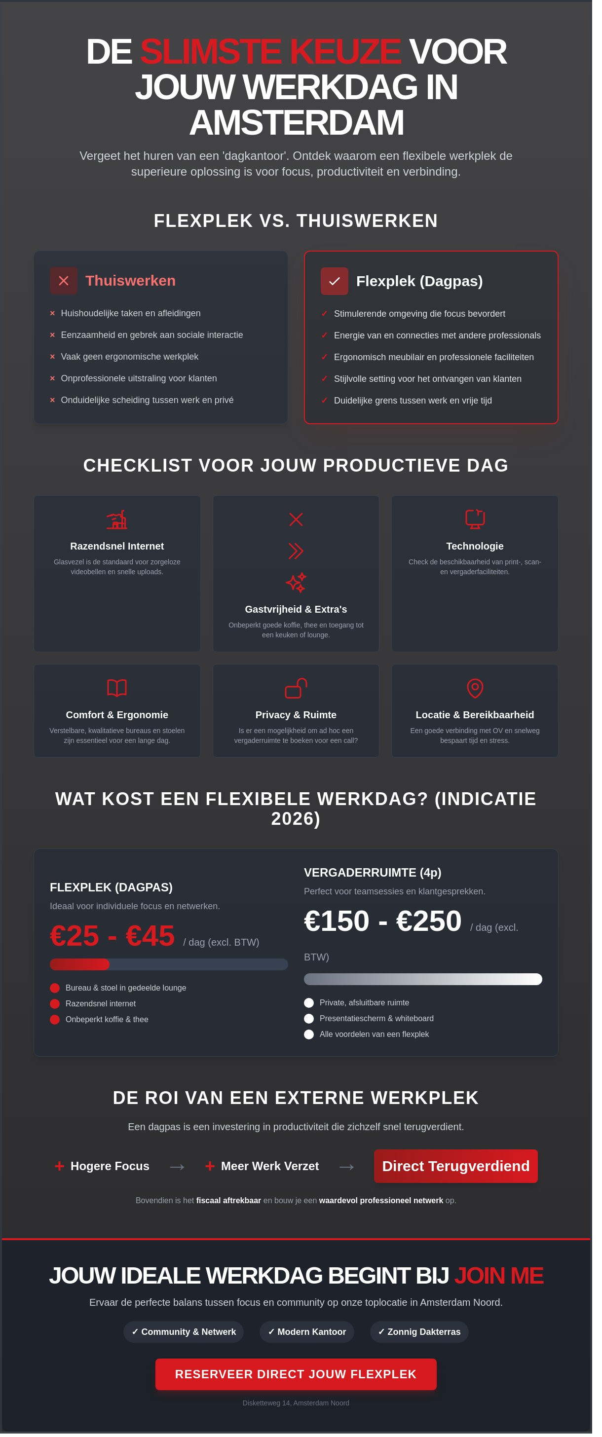 Dagkantoor huren amsterdam