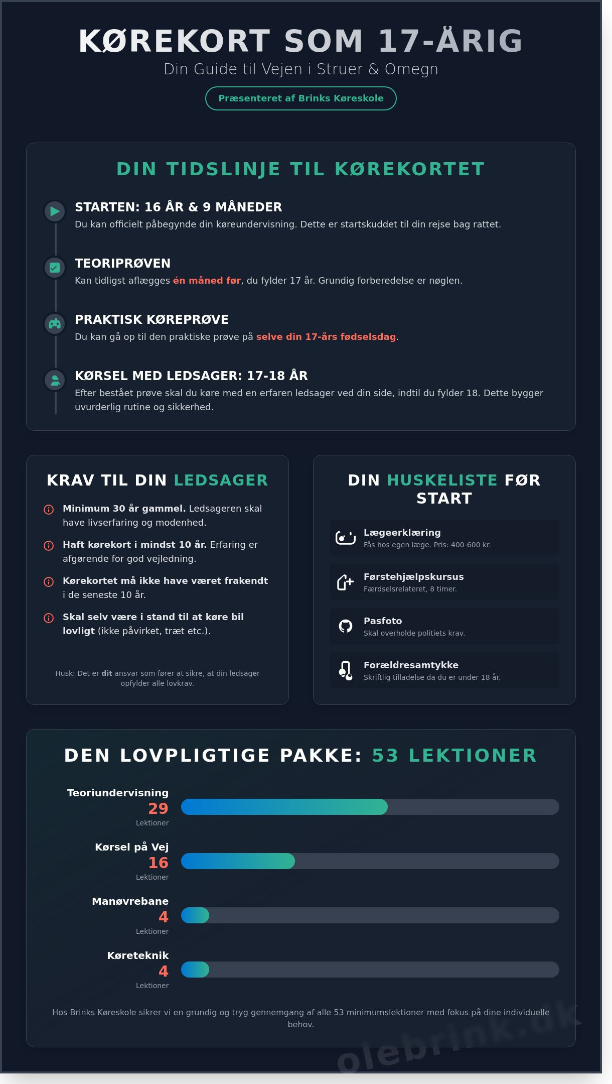 Kørekort 17 år Struer
