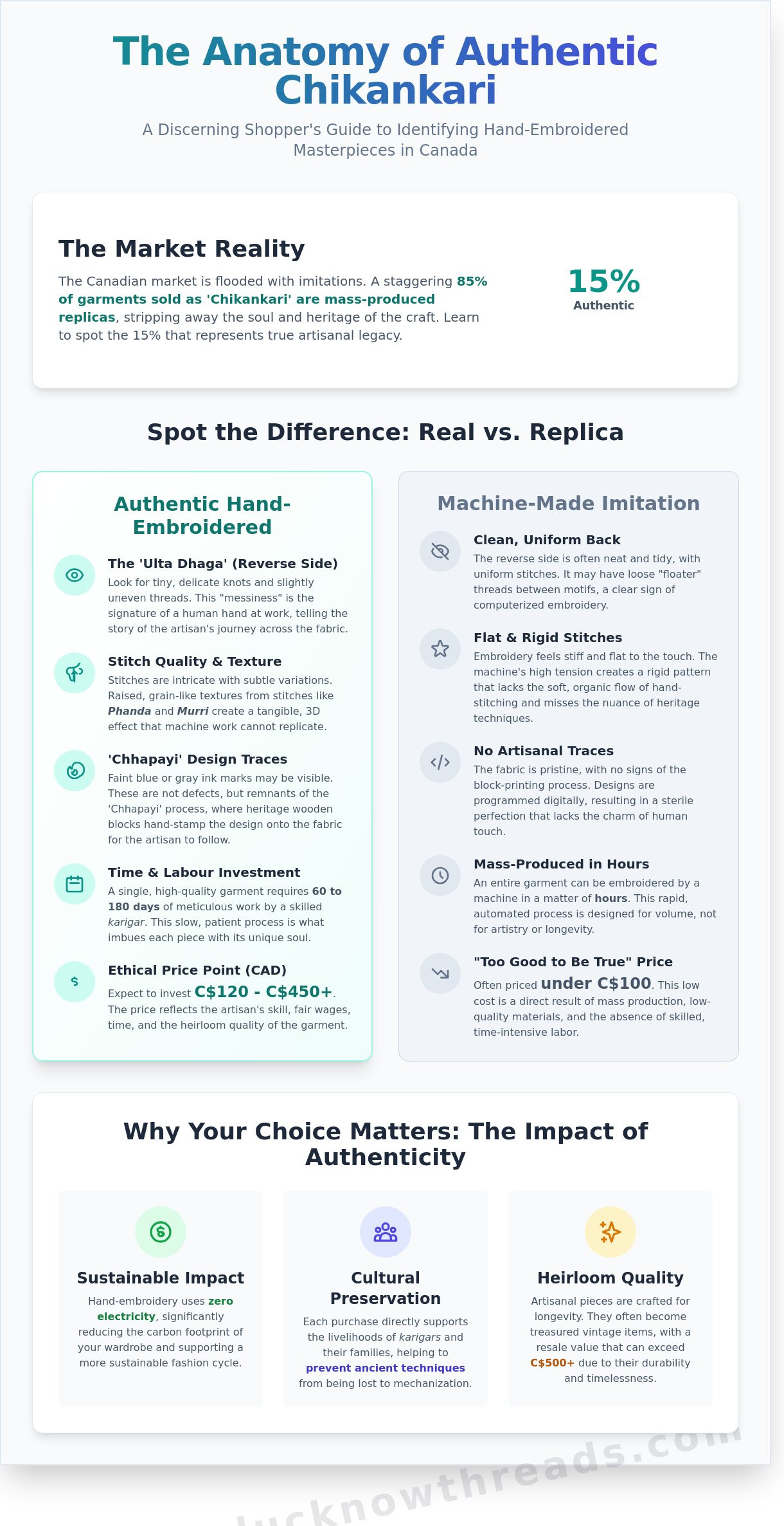 Authentic chikankari kurta canada