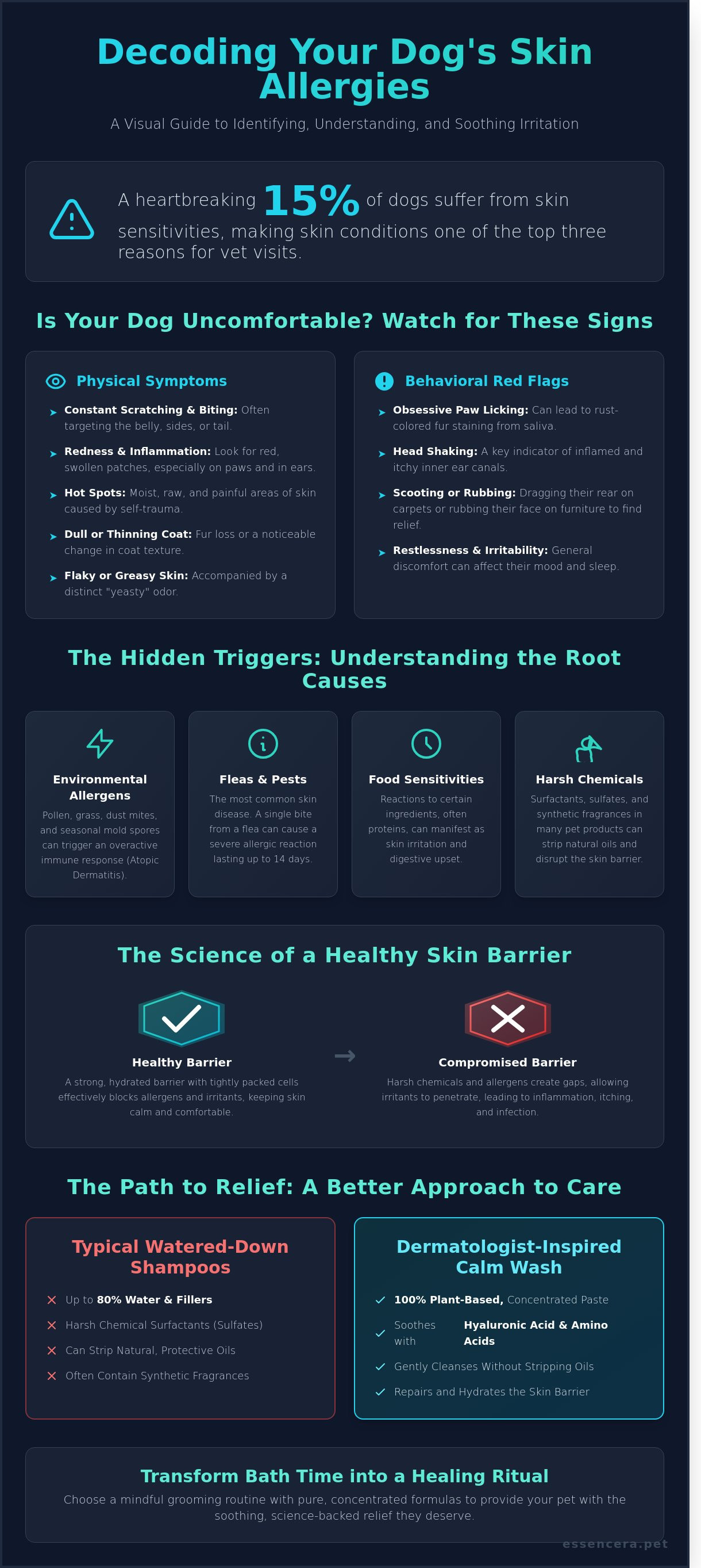 Signs of skin allergies in dogs
