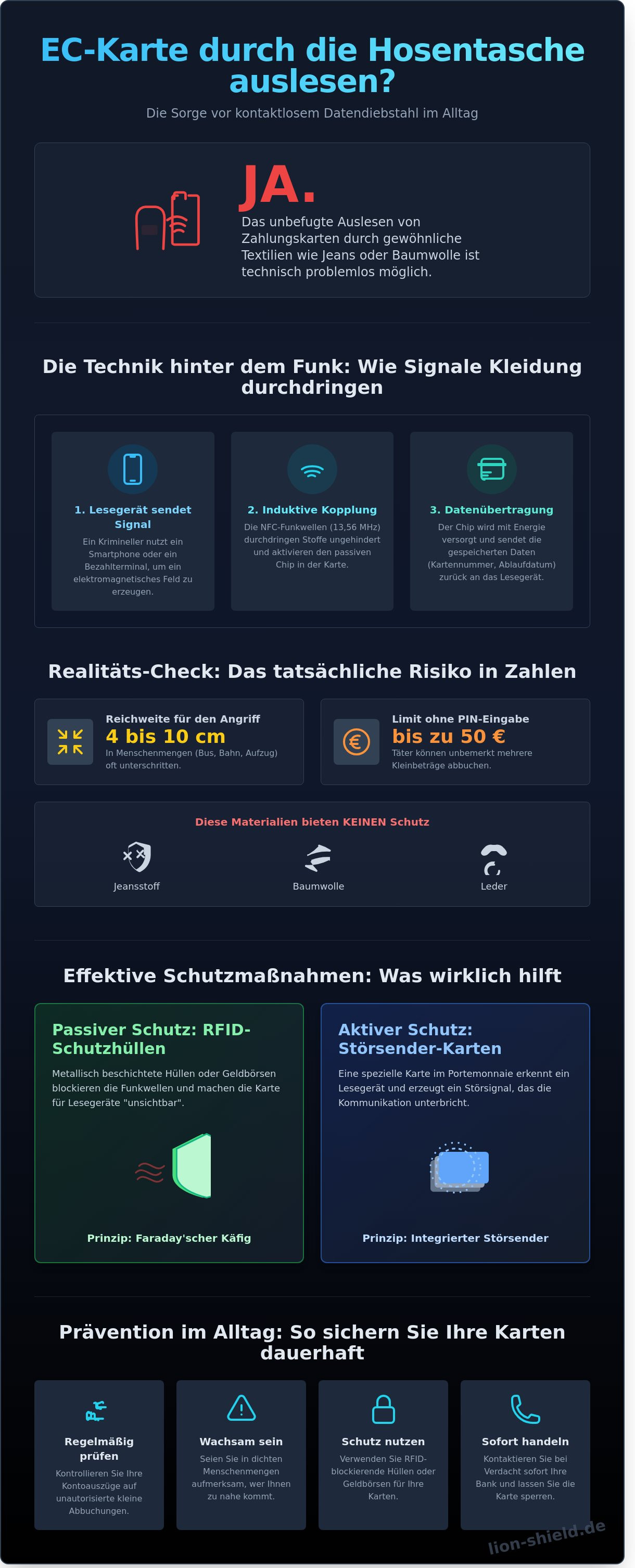 Kann man ec karte durch hosentasche auslesen