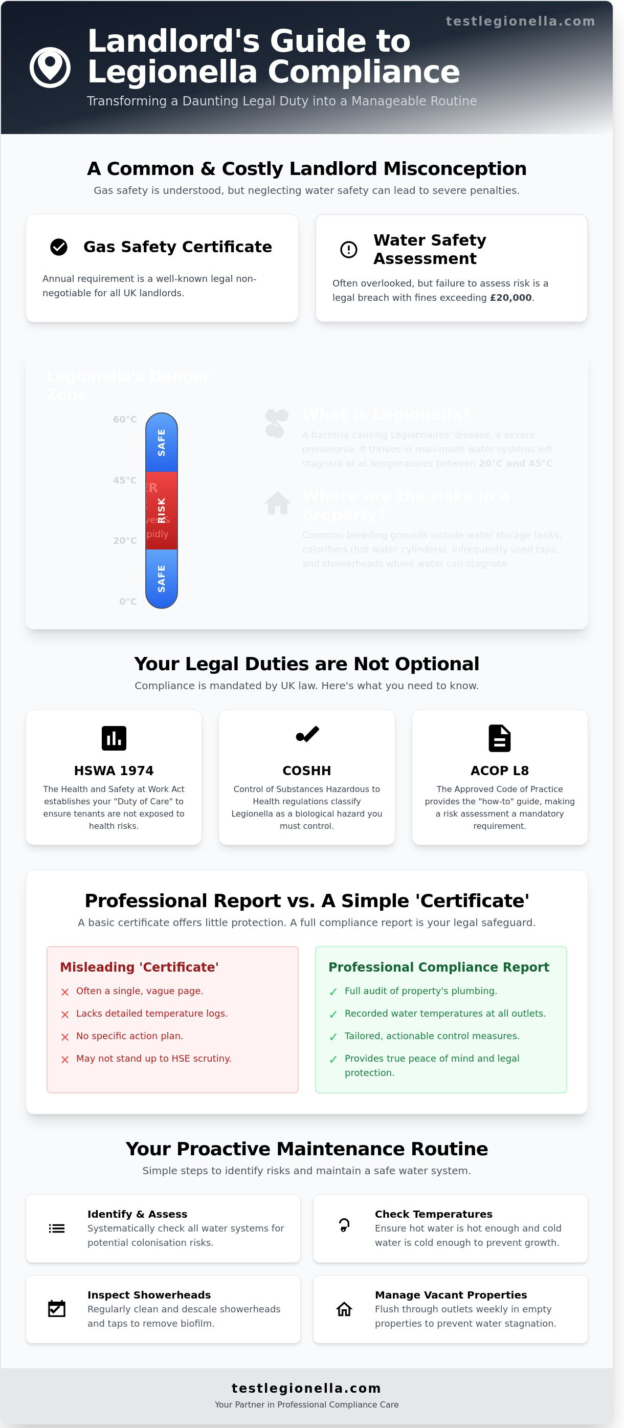 Legionnaires risk assessment for landlords
