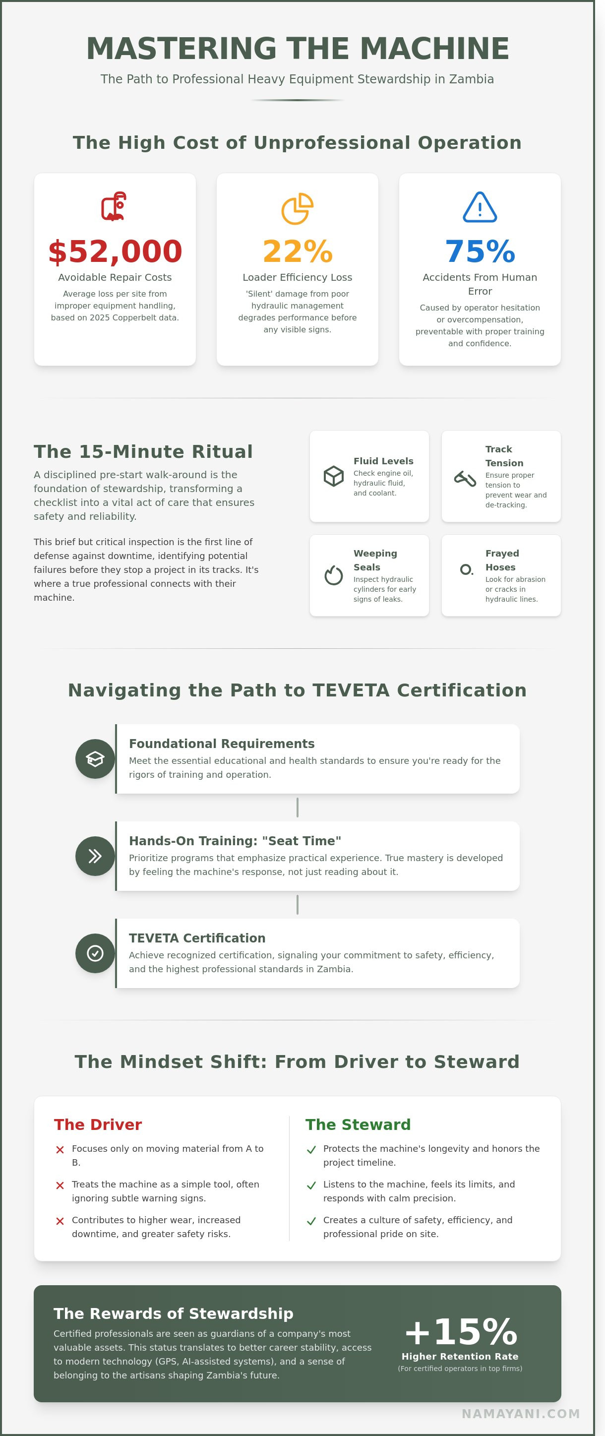 Heavy equipment operator training zambia