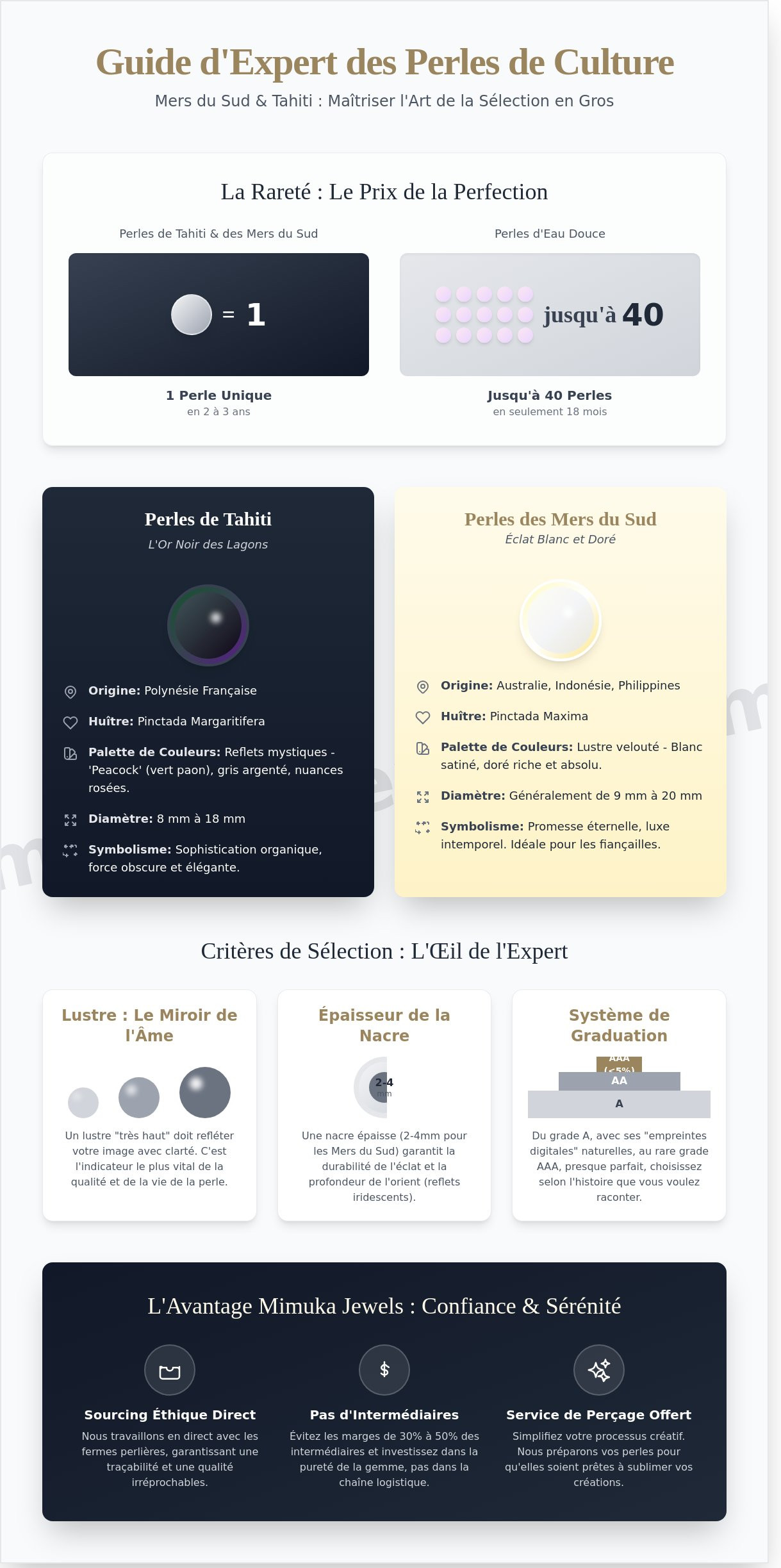 Loose south sea & tahitian pearls — wholesale