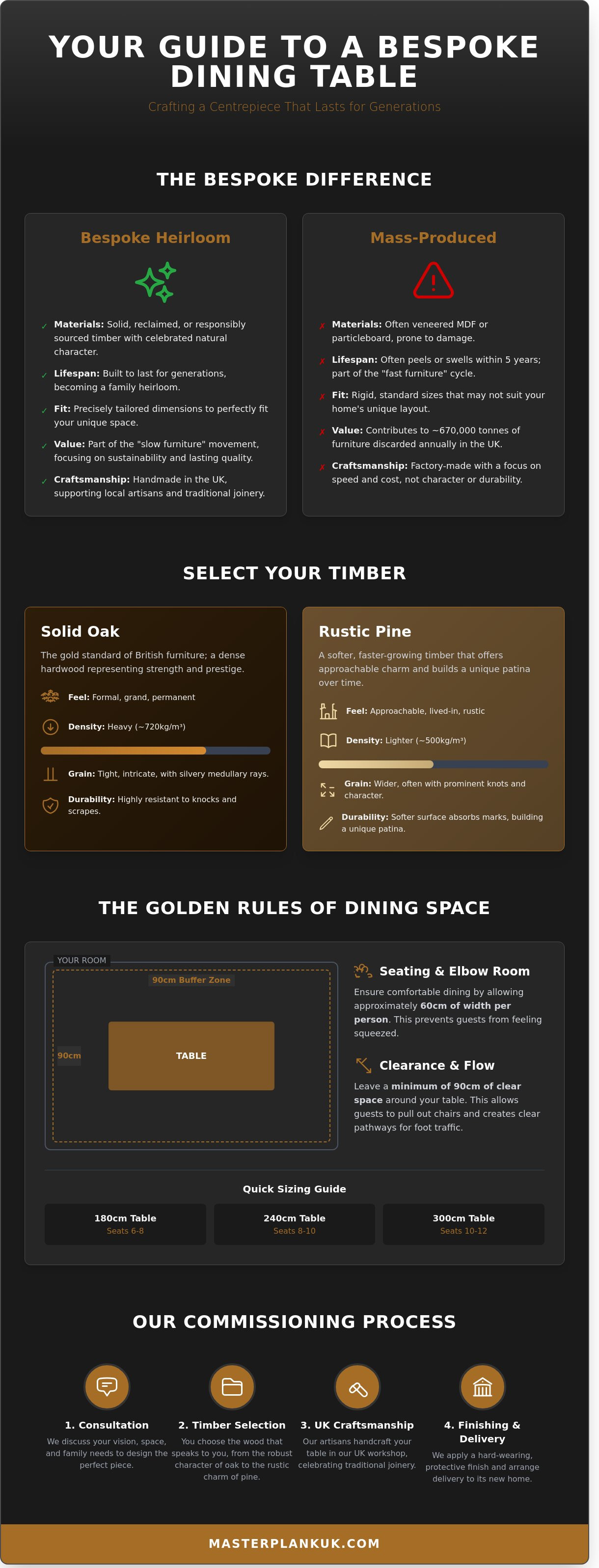 Bespoke dining table