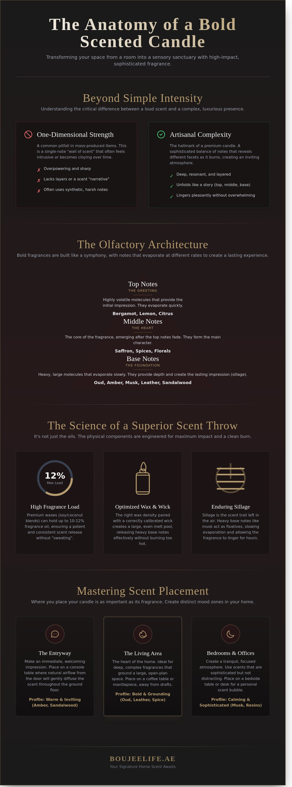 Bold scented candles