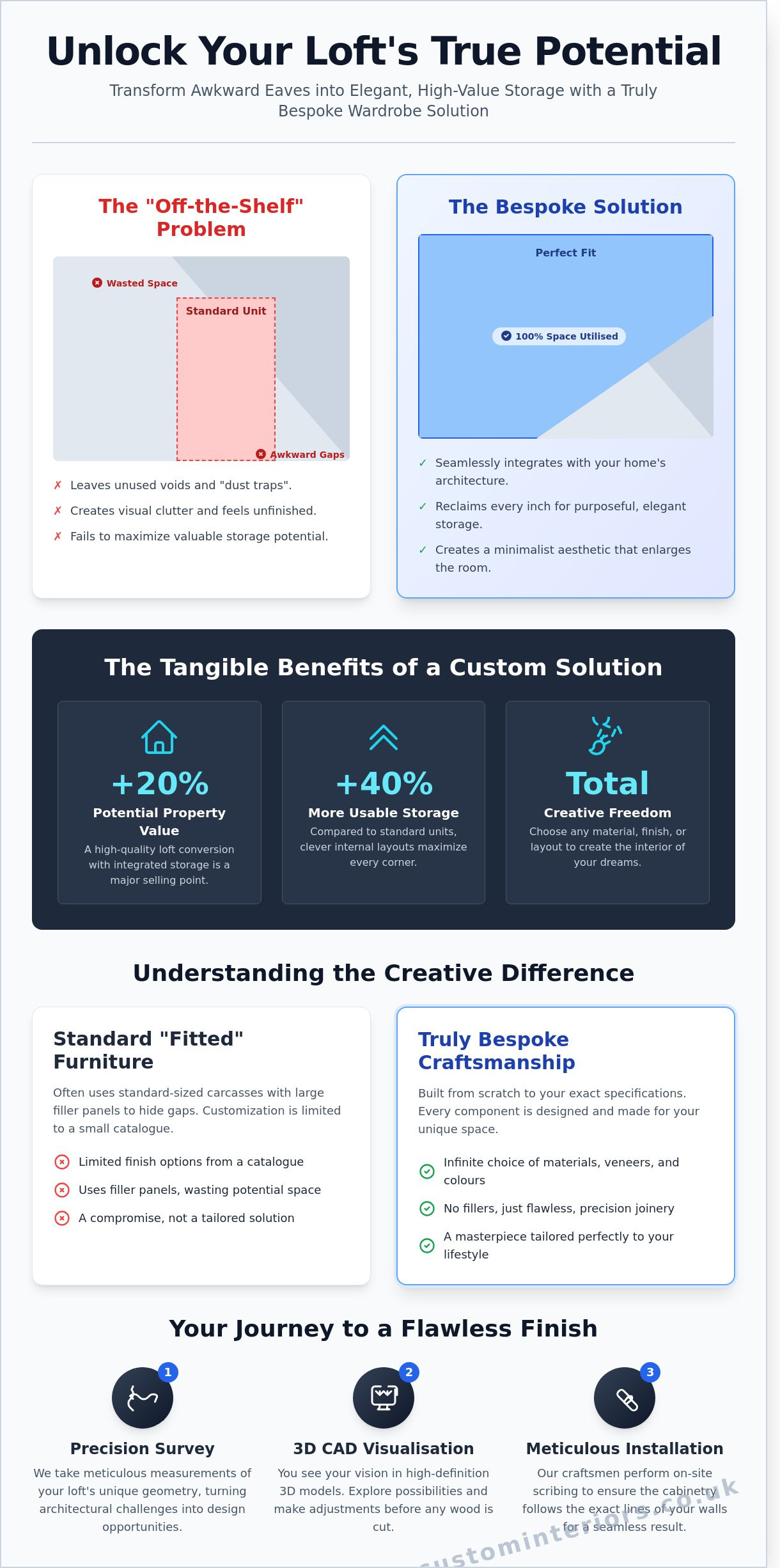 Bespoke wardrobe for loft conversion coventry