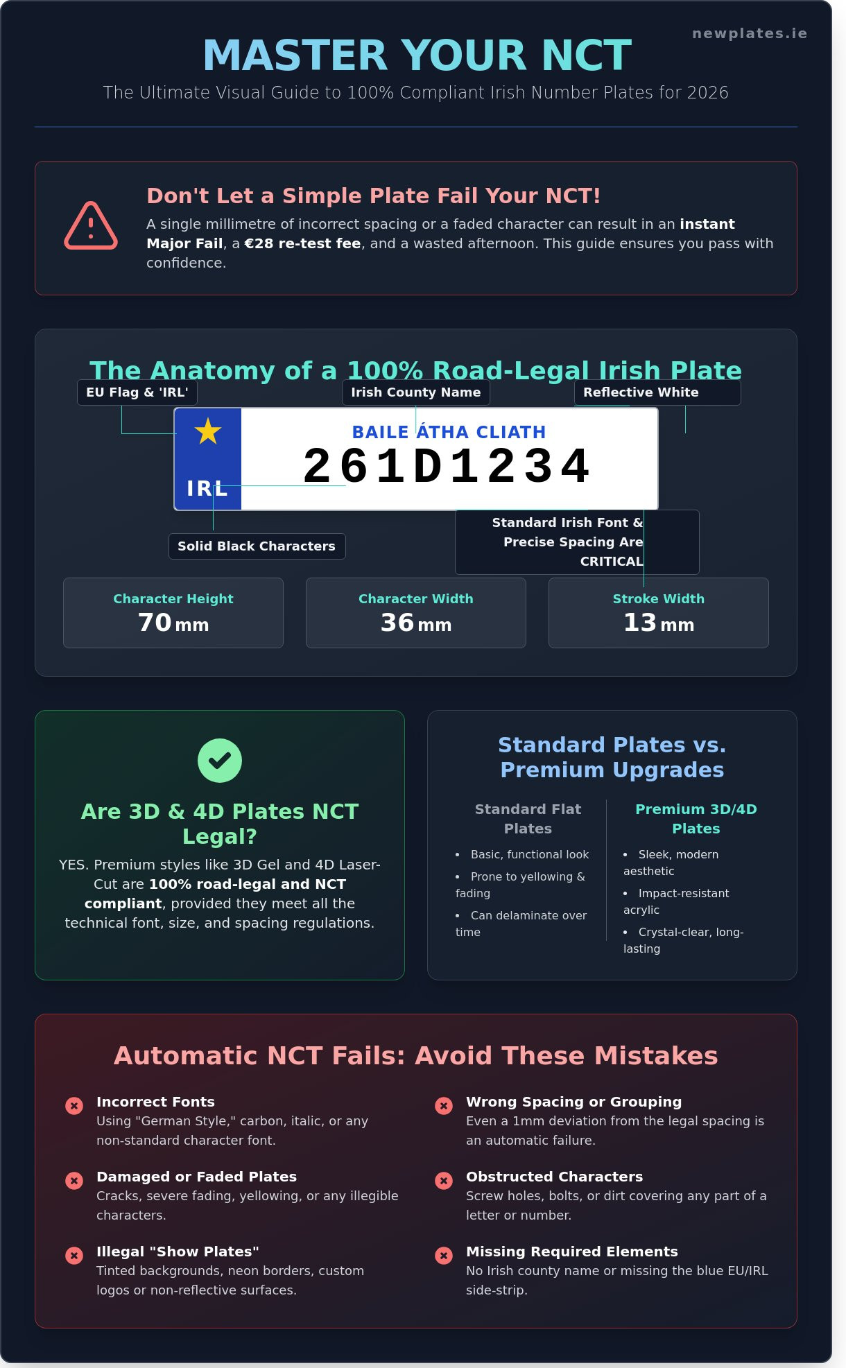 NCT compliant number plates