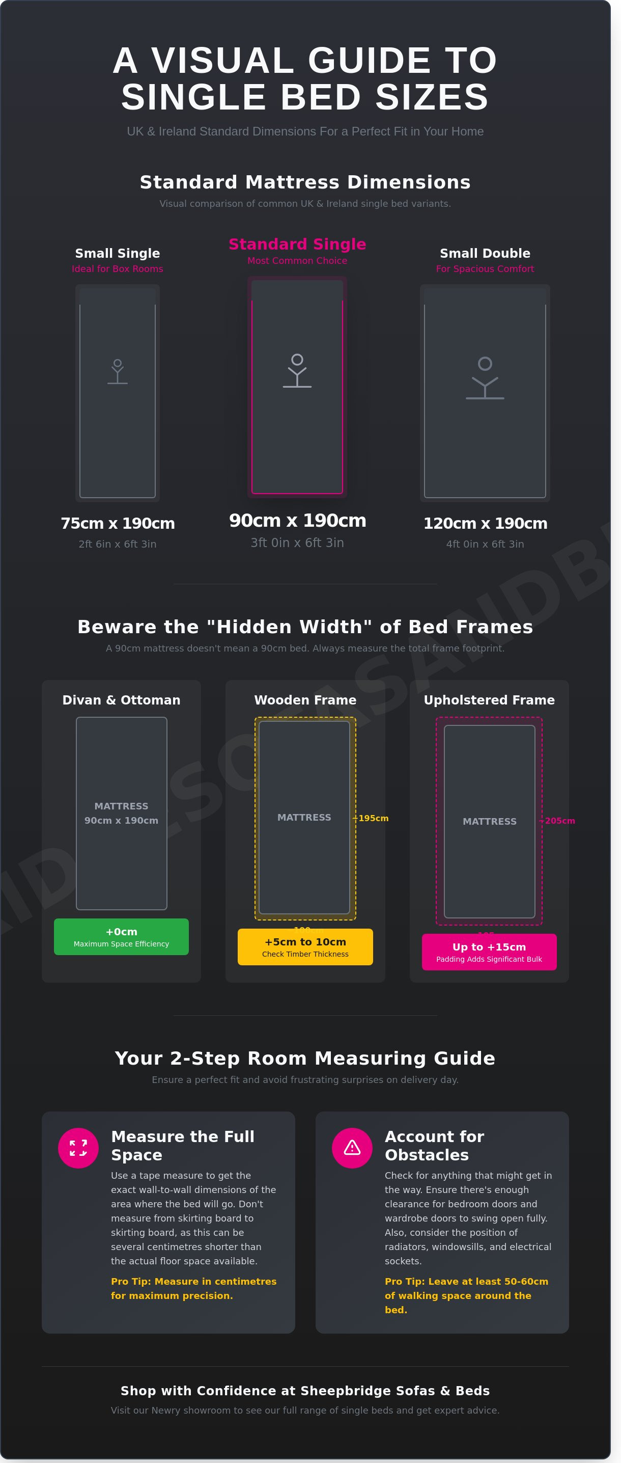 Single bed dimensions