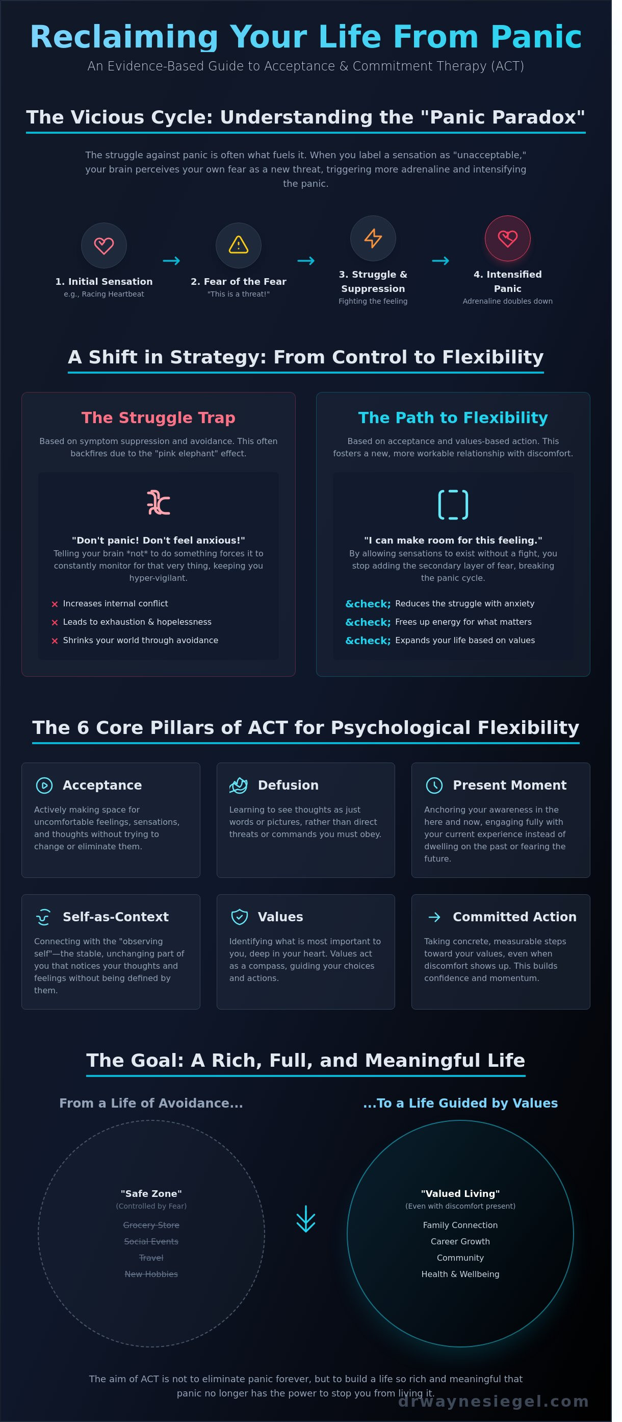 Act therapy for panic attacks