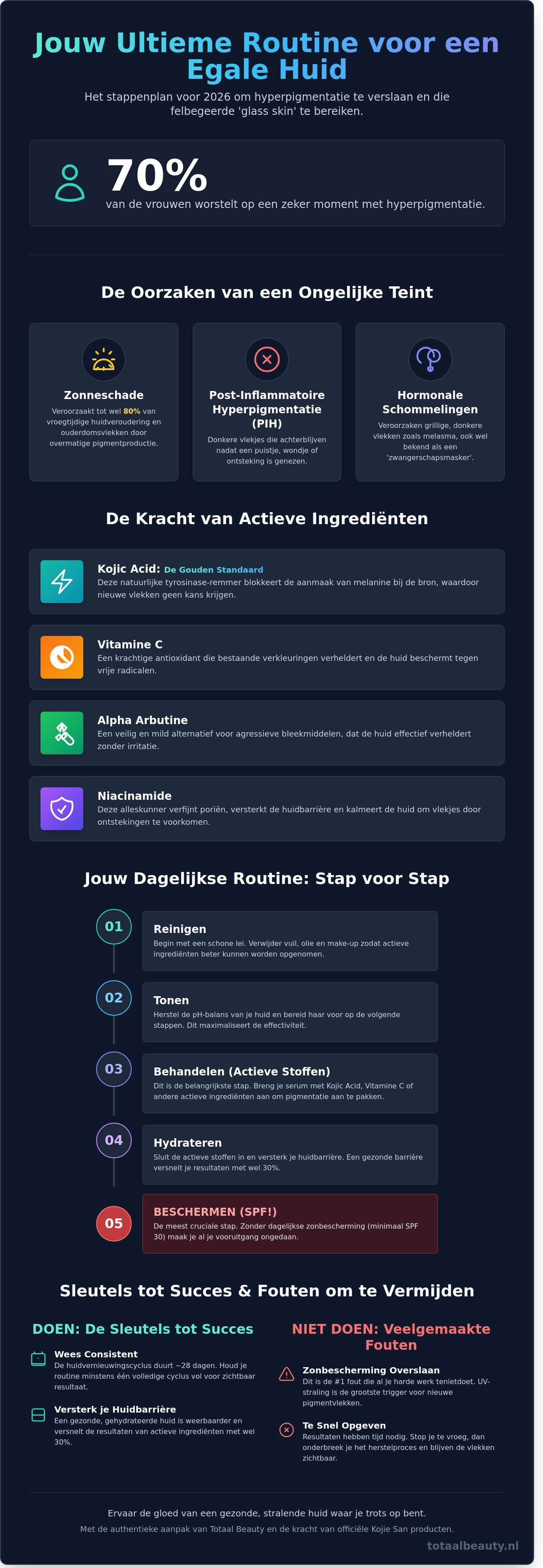 Routine voor een egale huid