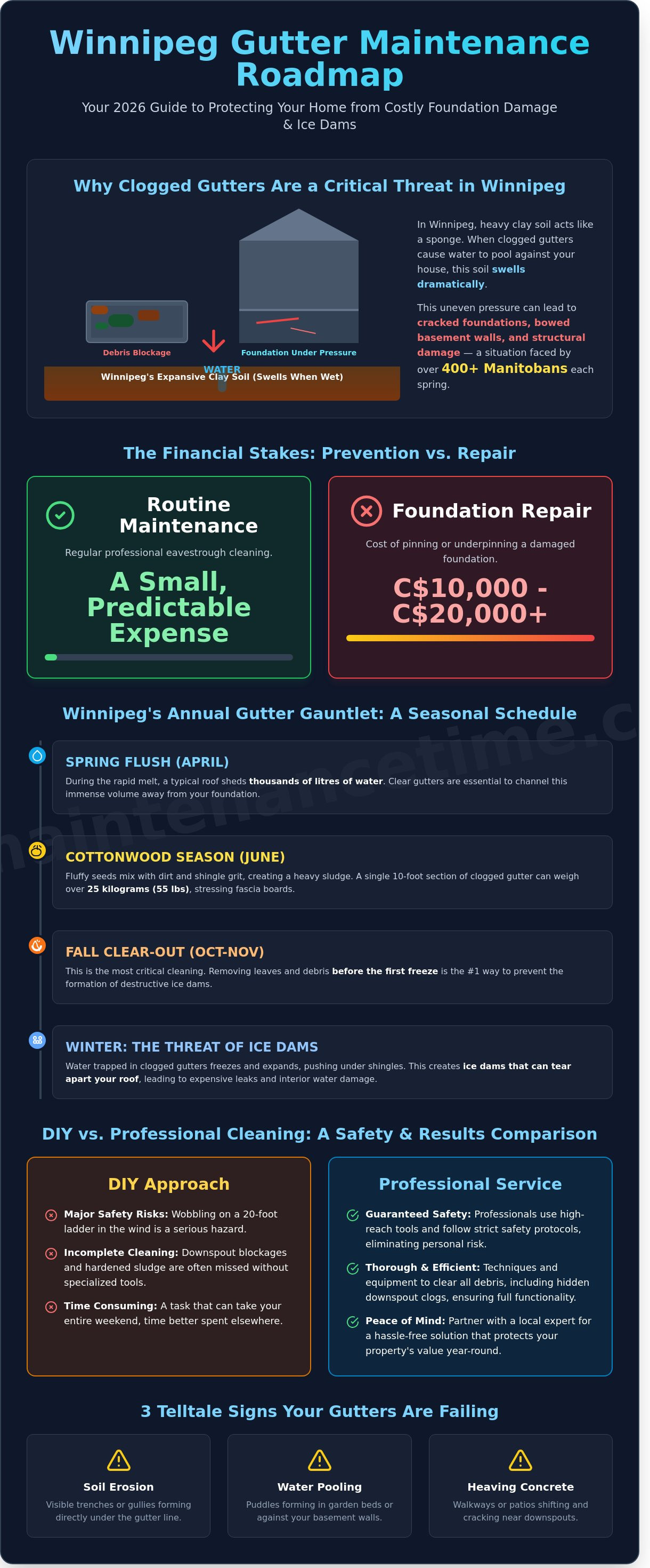 Eavestrough cleaning winnipeg