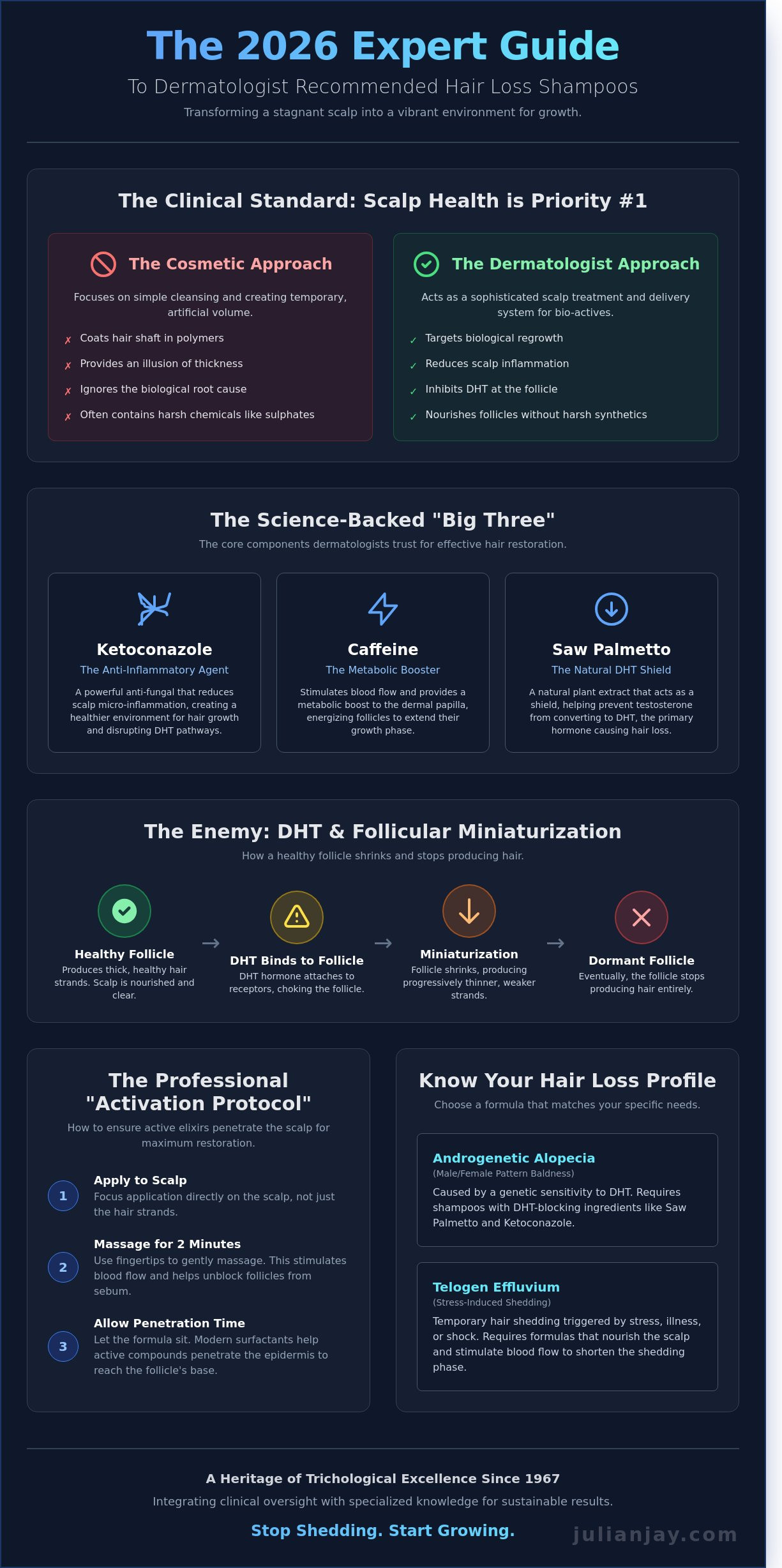 Dermatologist recommended shampoo for hair loss