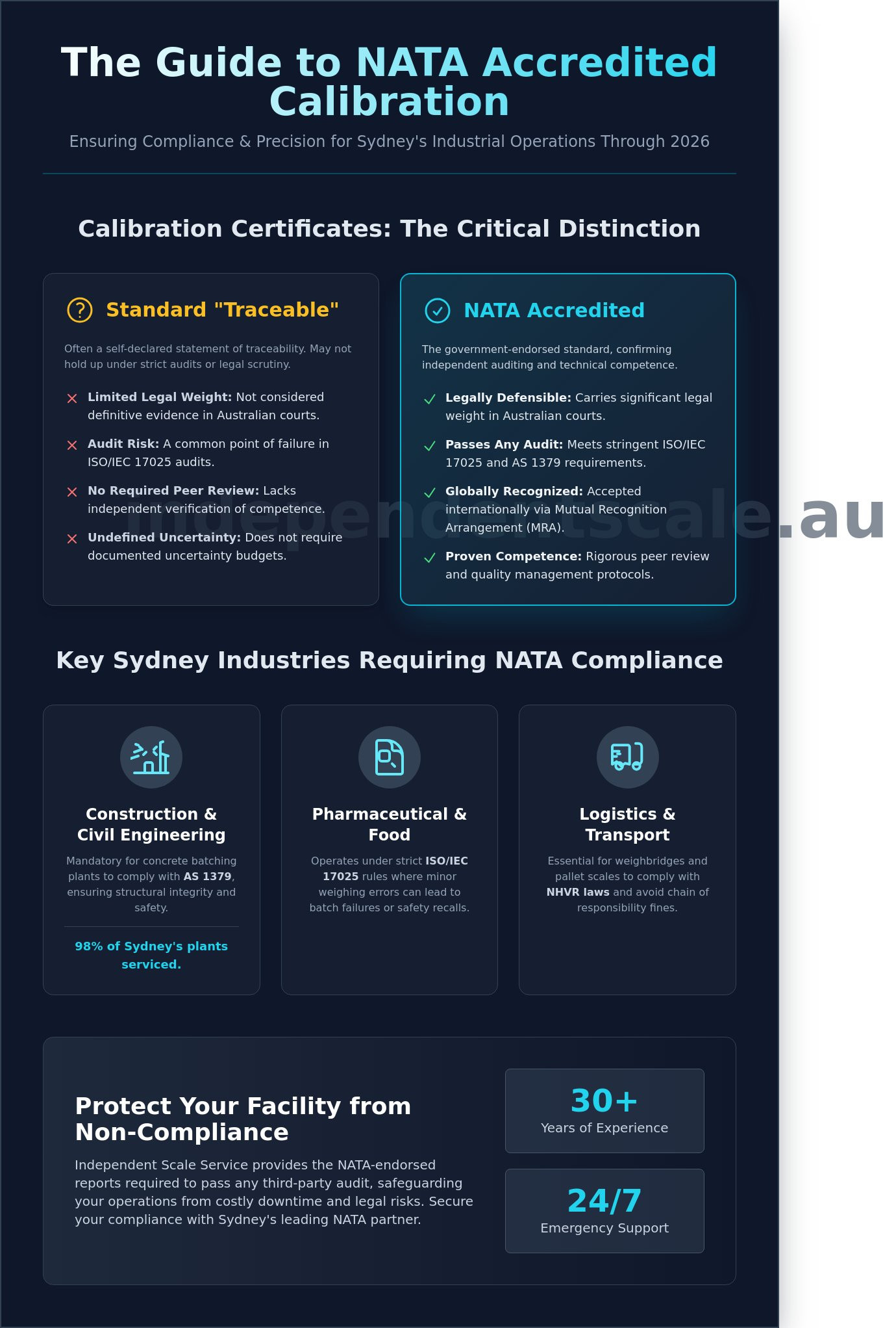 NATA accredited calibration Sydney