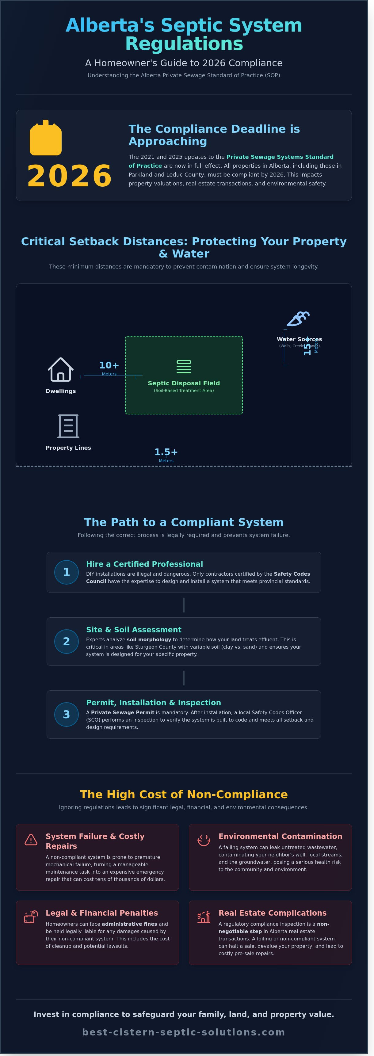 Septic system regulations alberta
