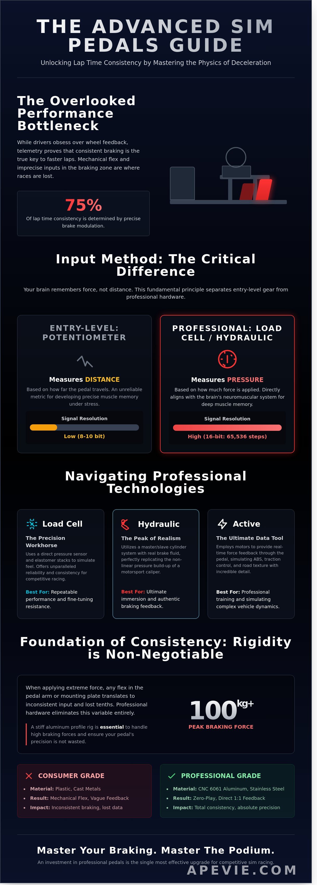 Advanced sim racing pedals guide