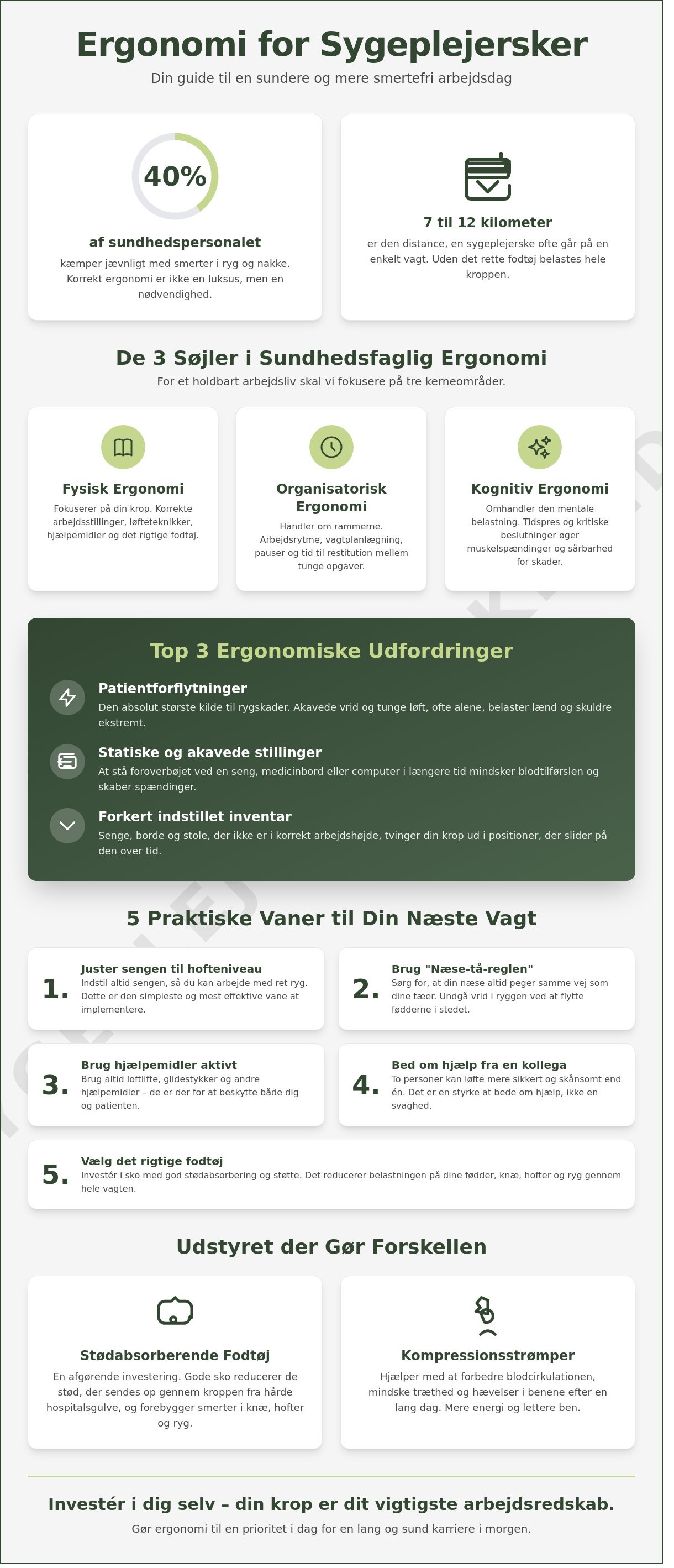 Ergonomi for sygeplejersker