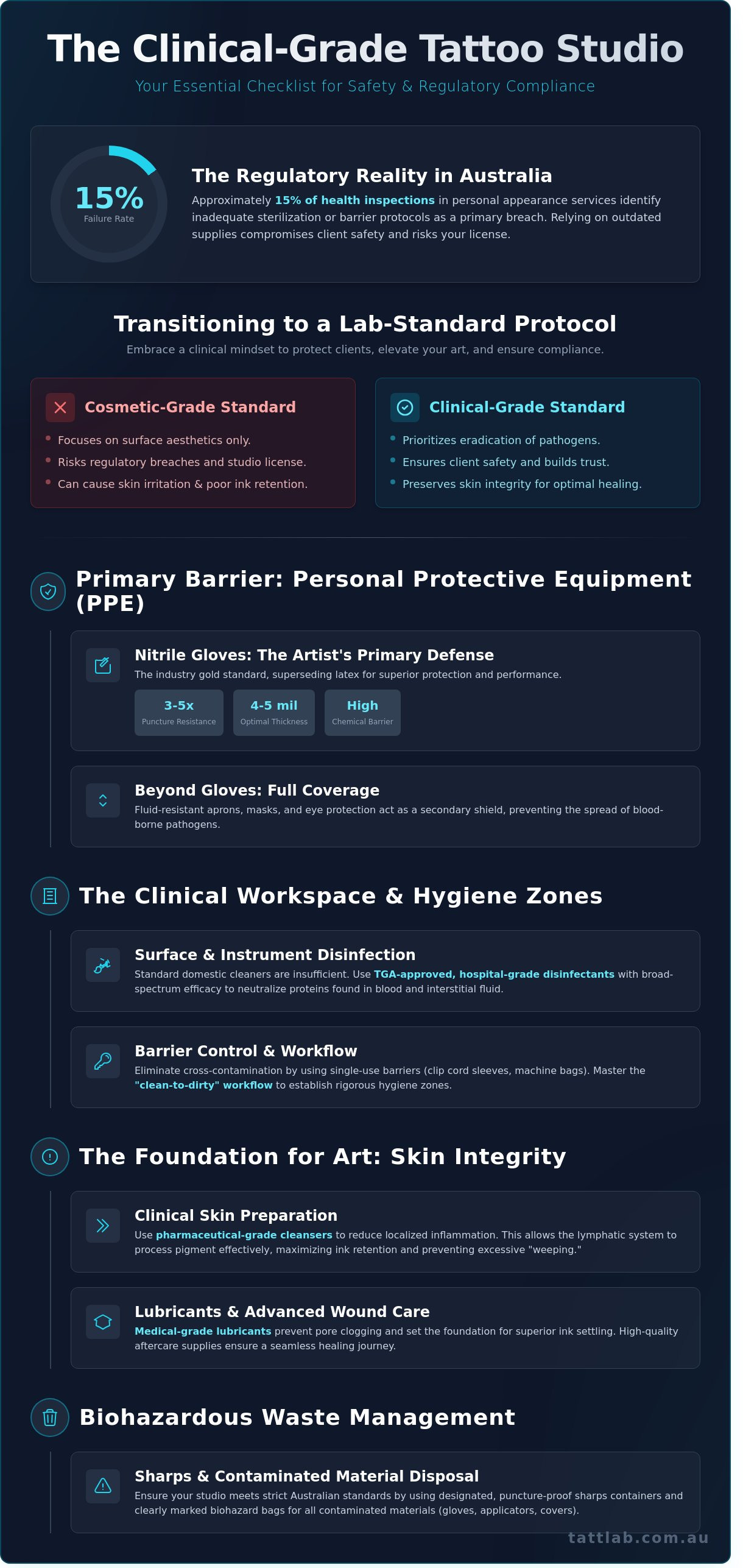 Tattoo studio medical supplies list
