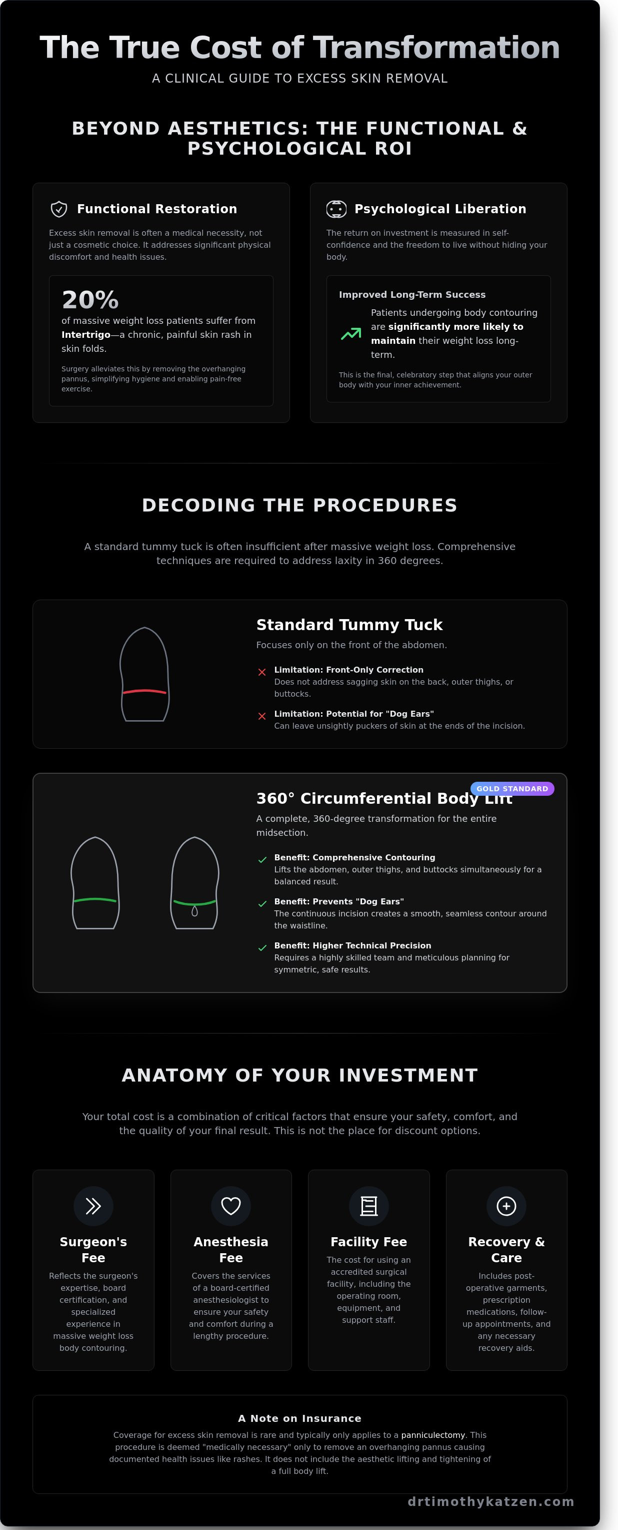 Excess skin removal cost