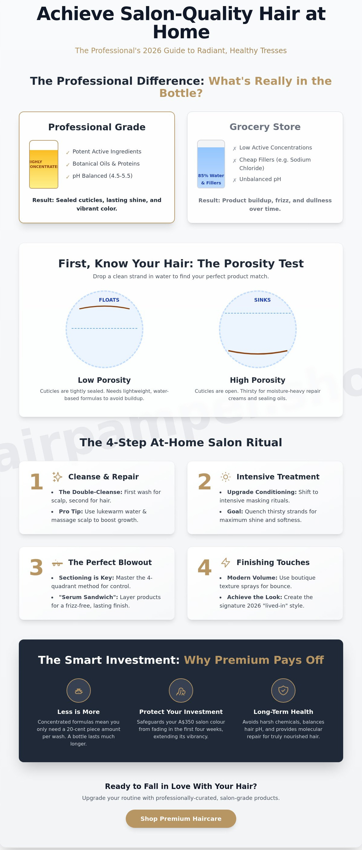 How to get salon quality hair at home