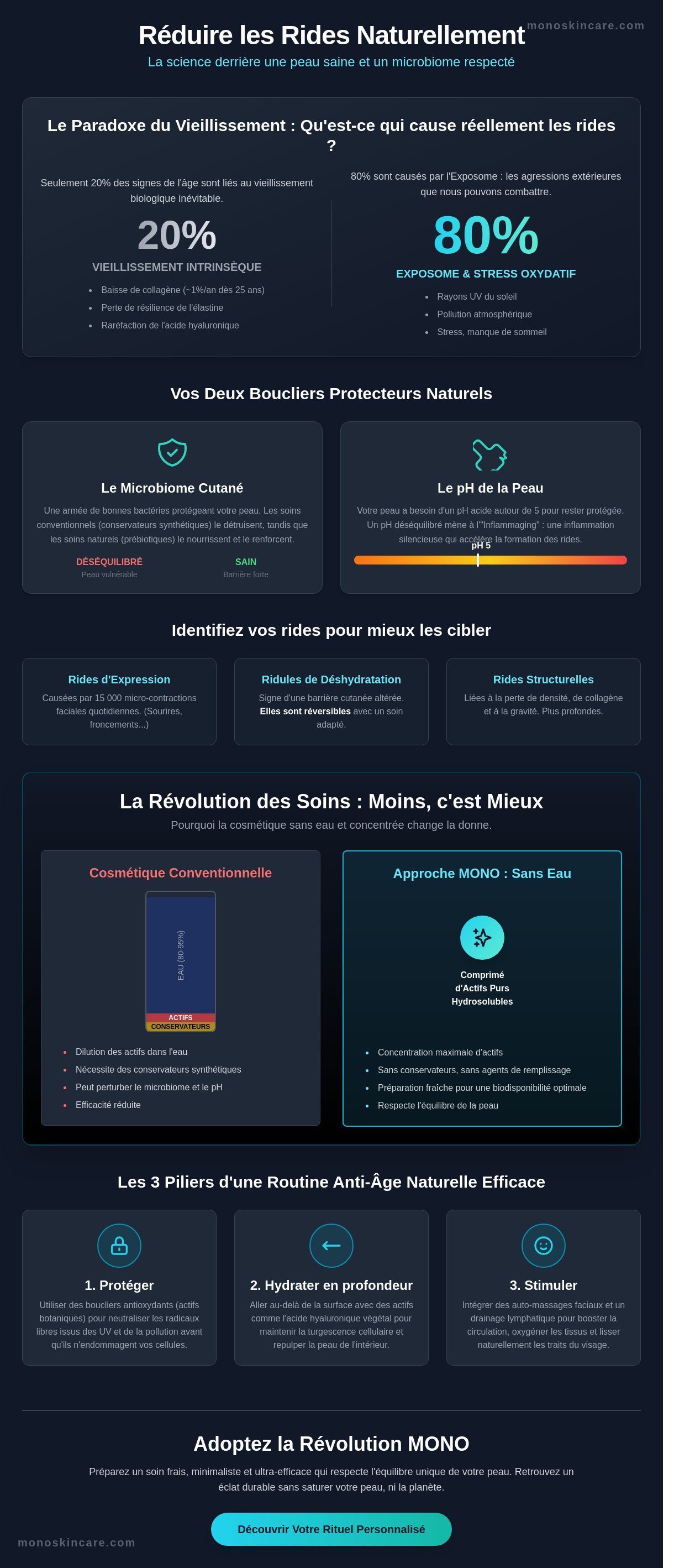 Comment réduire les rides naturellement