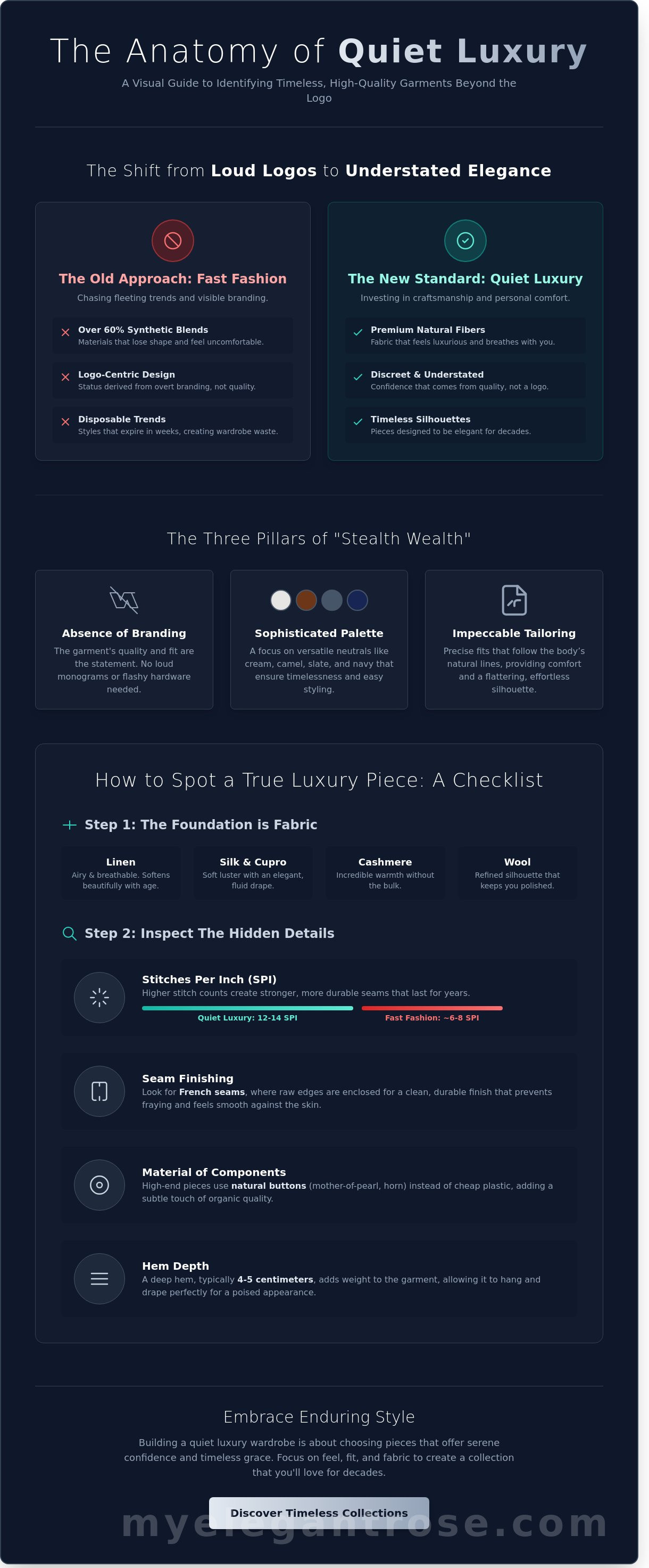 Quiet luxury fashion brand
