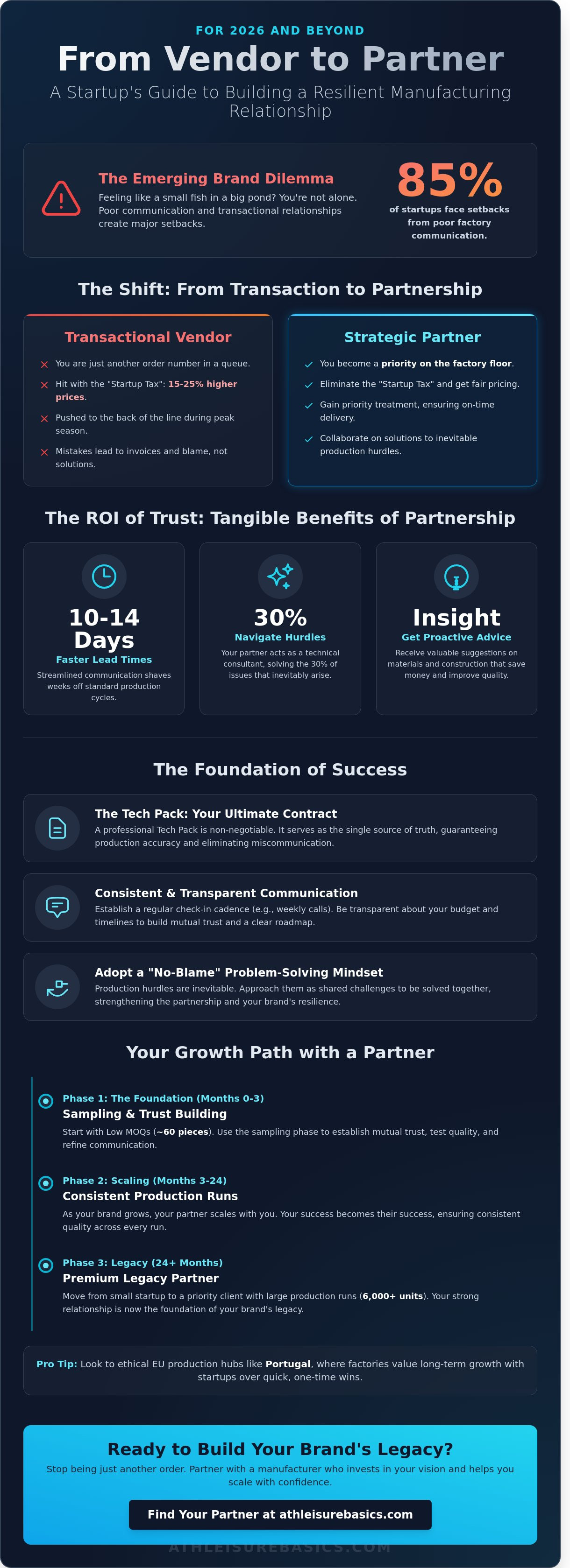 Building a relationship with your manufacturer