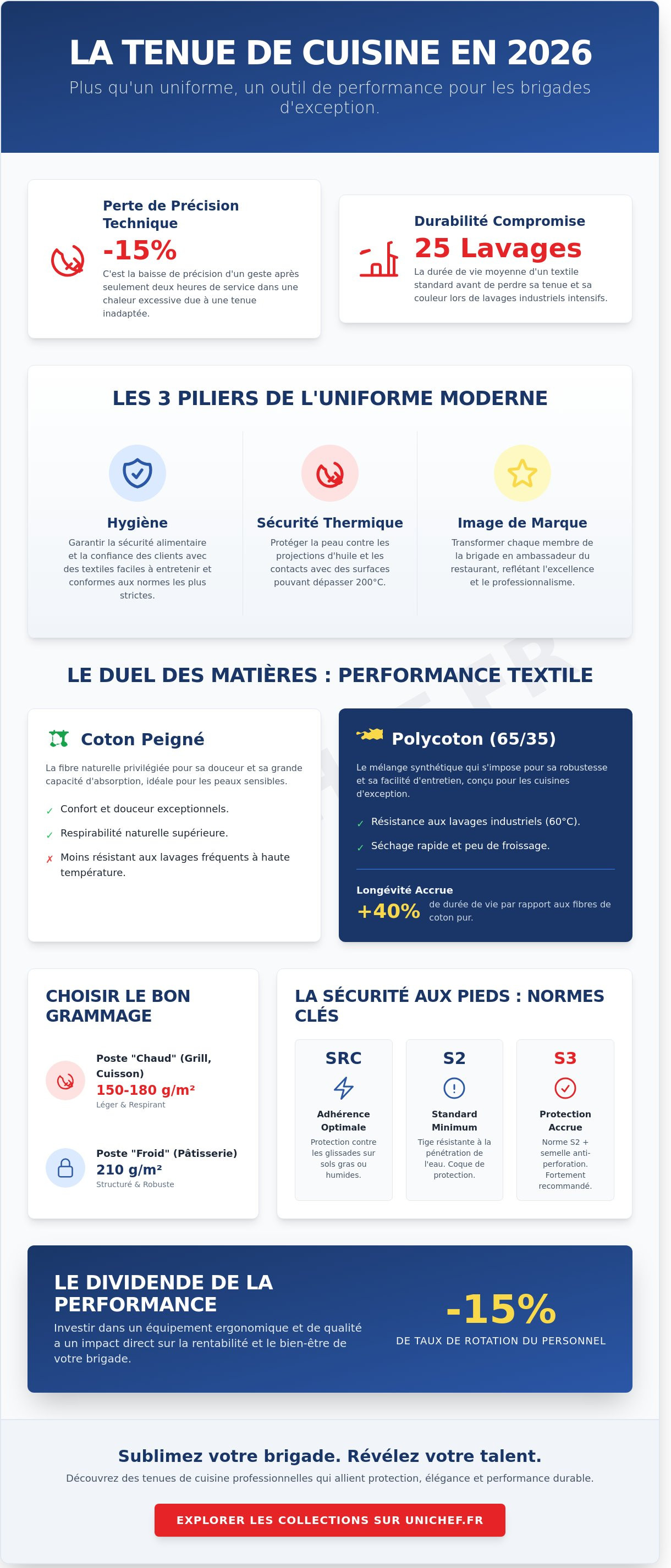 Tenue de cuisine professionnelle