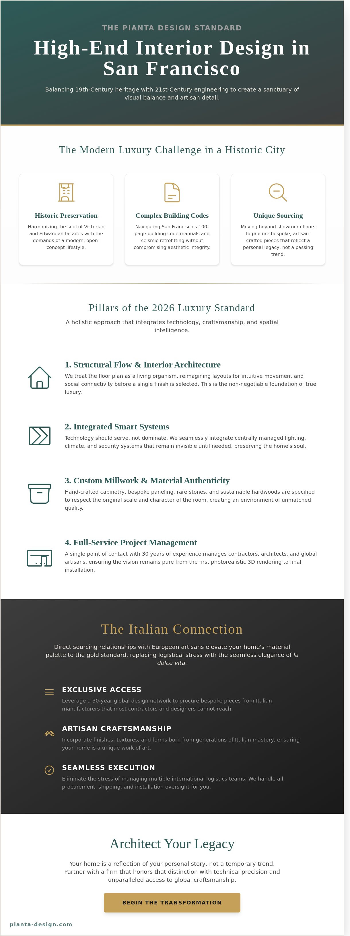 High-end residential interior design san francisco