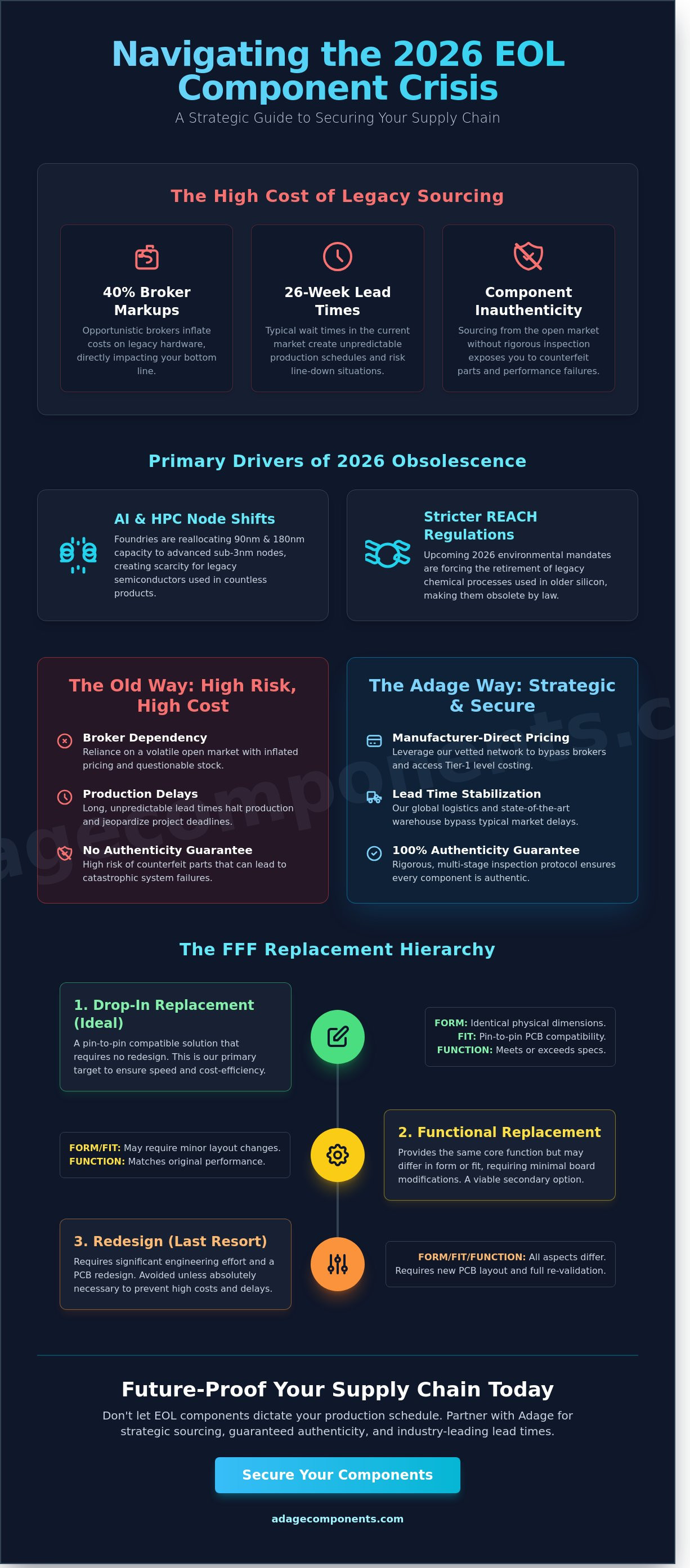 End of life electronic components replacement guide