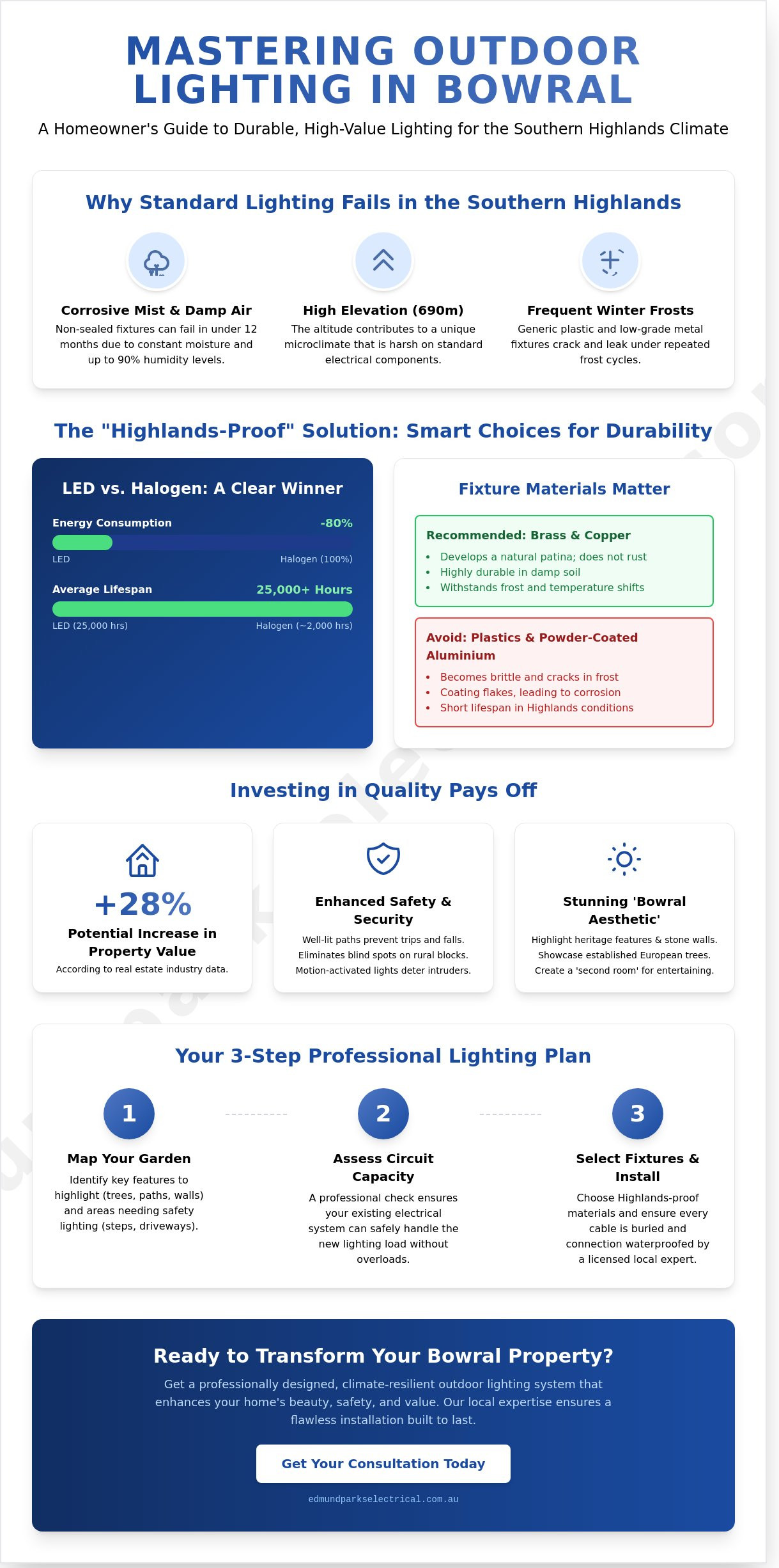 Outdoor lighting bowral