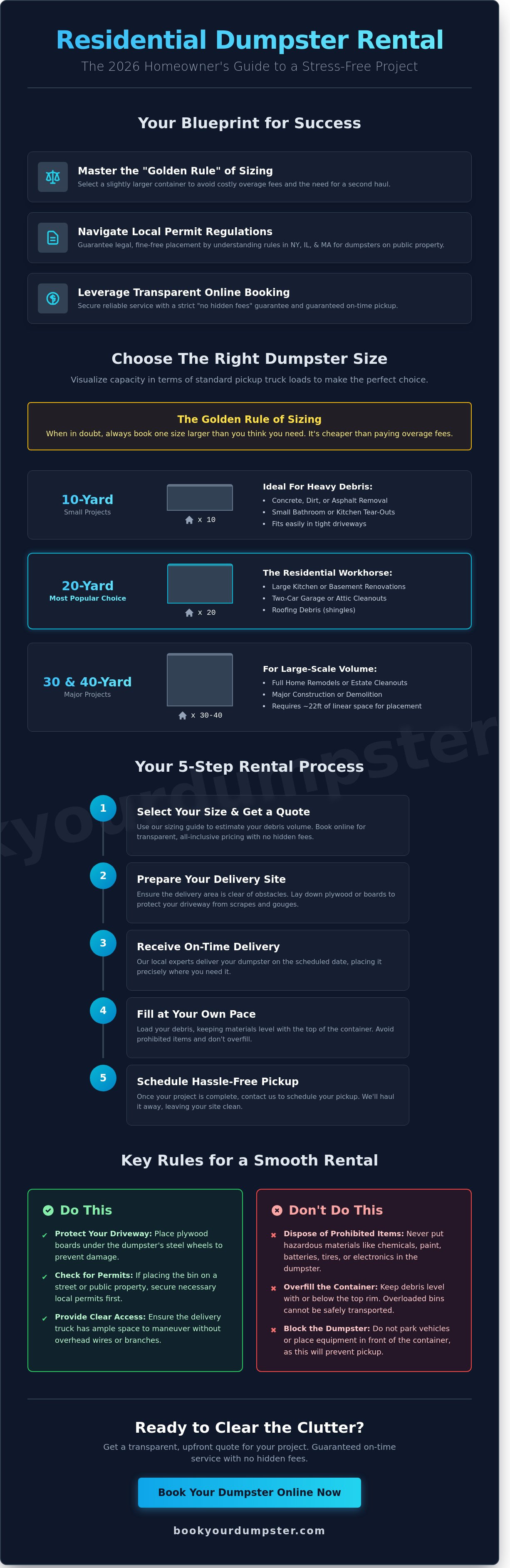 Residential dumpster rental