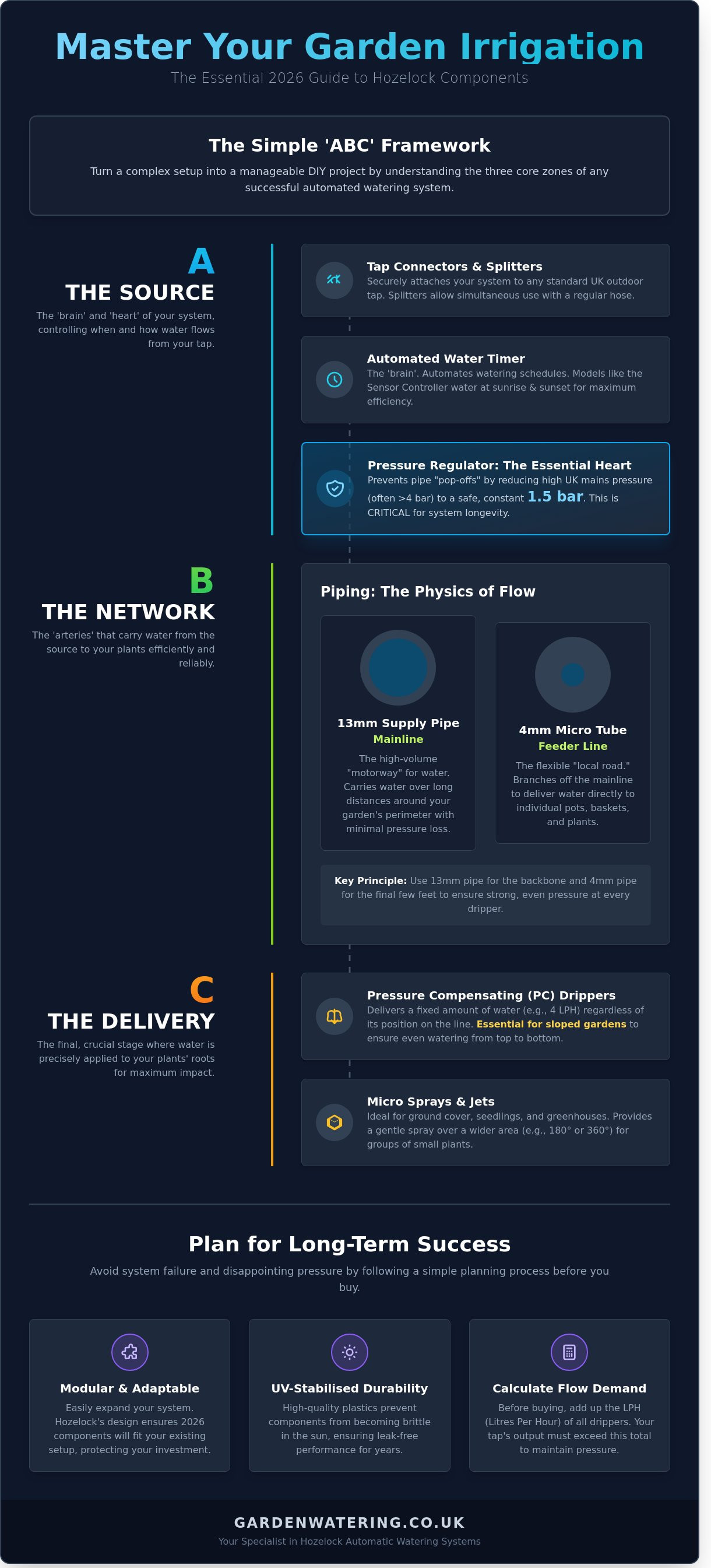 Hozelock irrigation system components