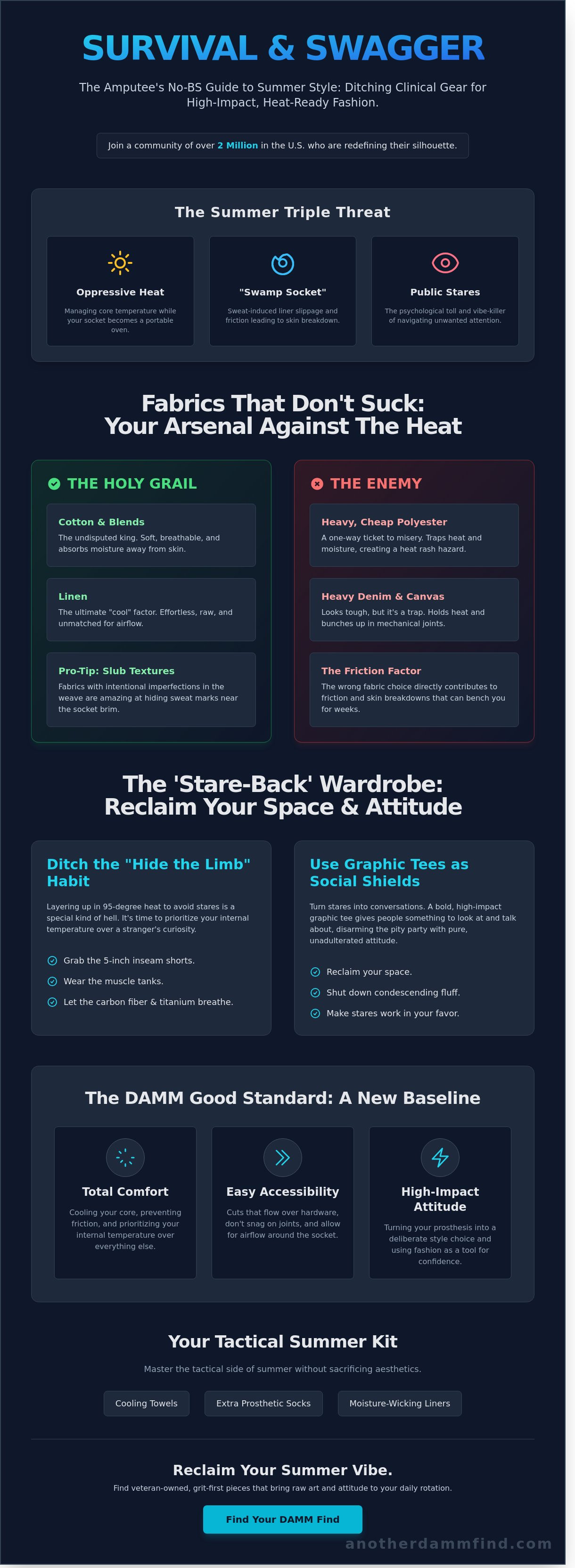 Summer clothing ideas for amputees