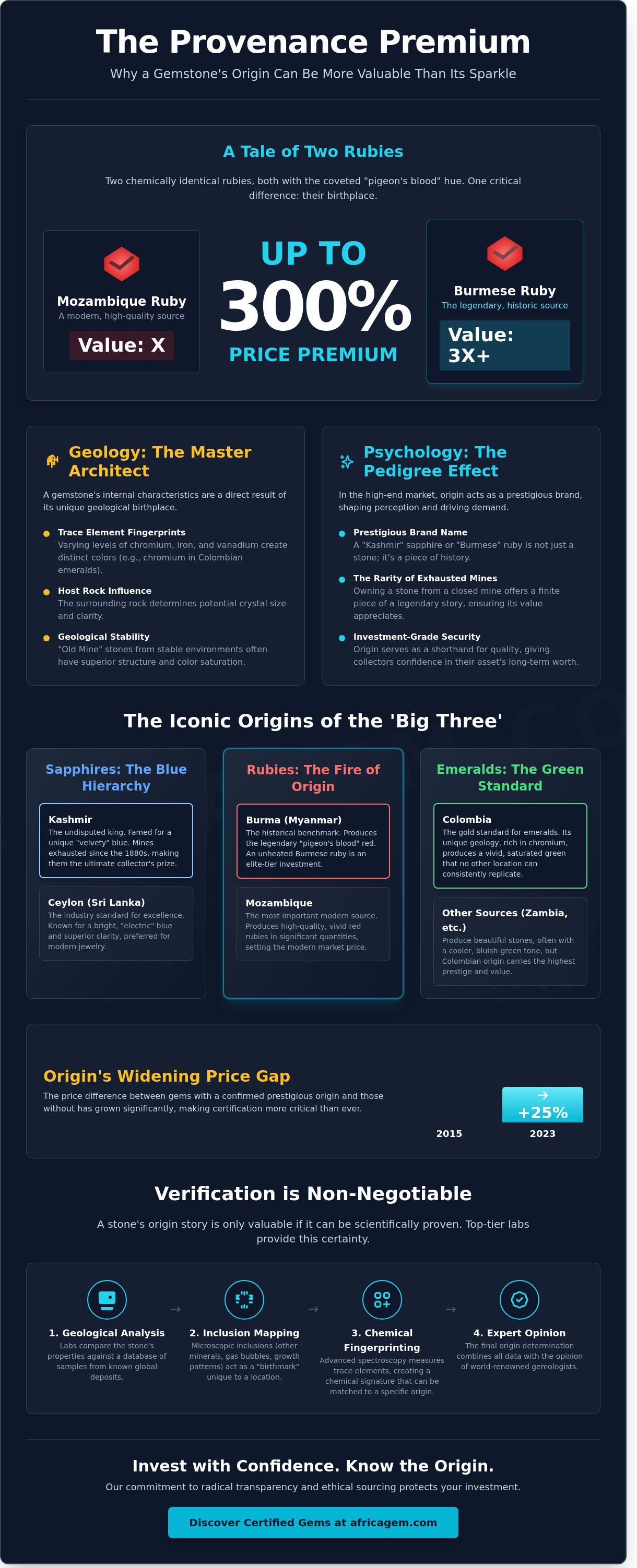 How gemstone origin affects value