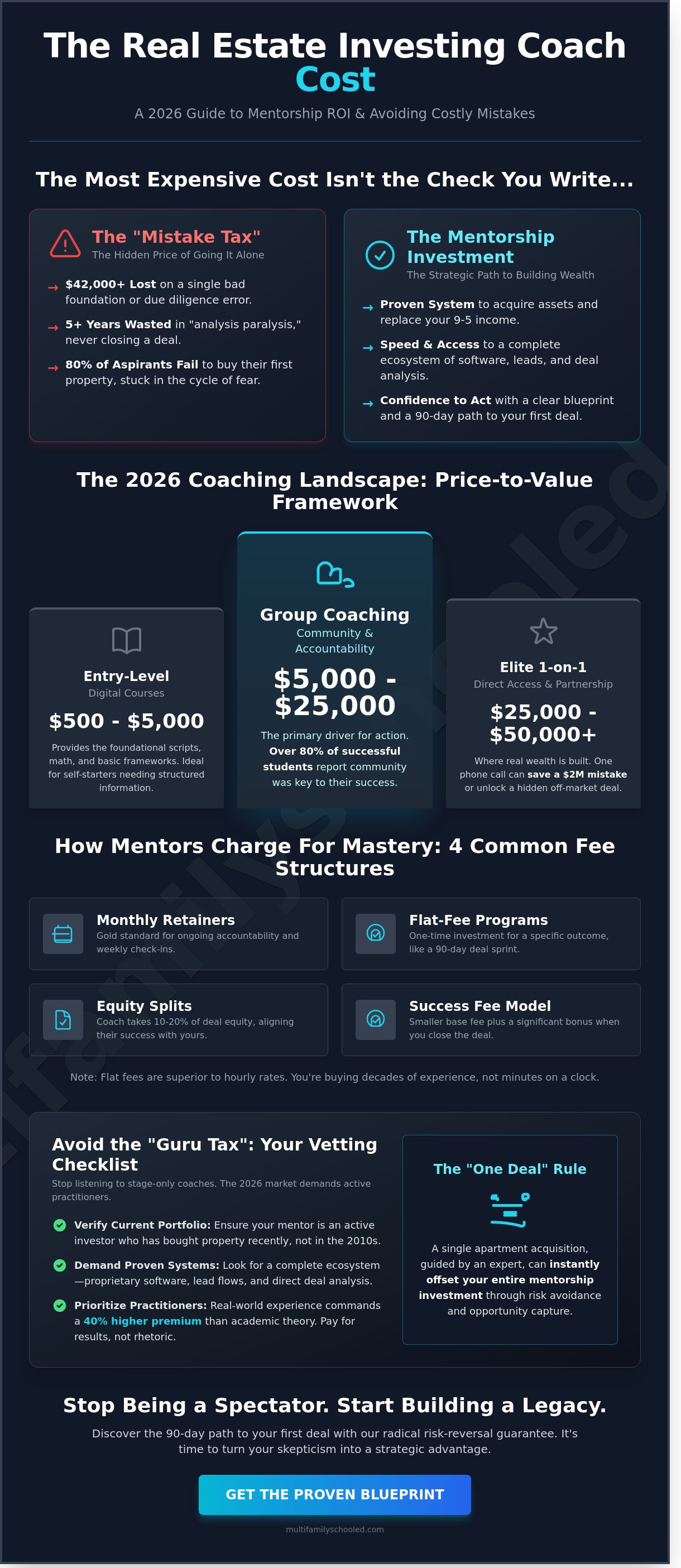 Real estate investing coach cost