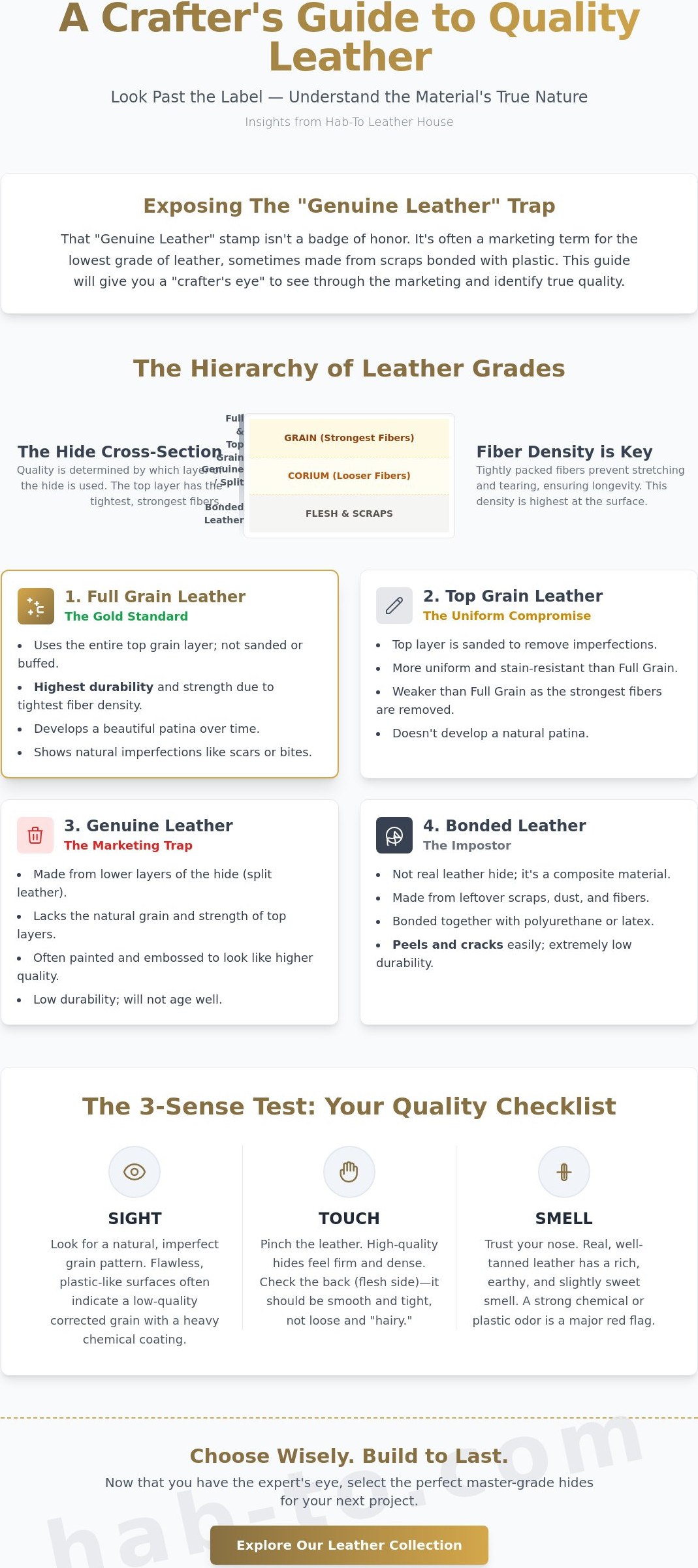 How to identify quality leather