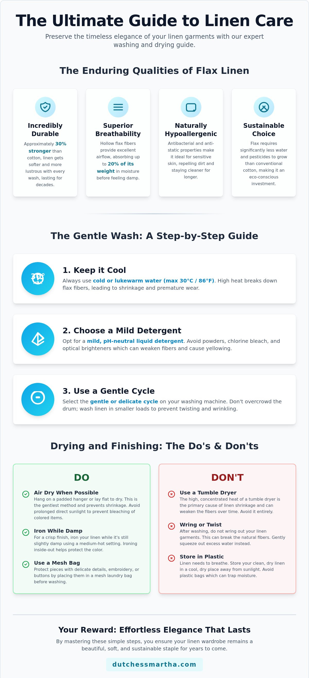 How to care for linen clothing