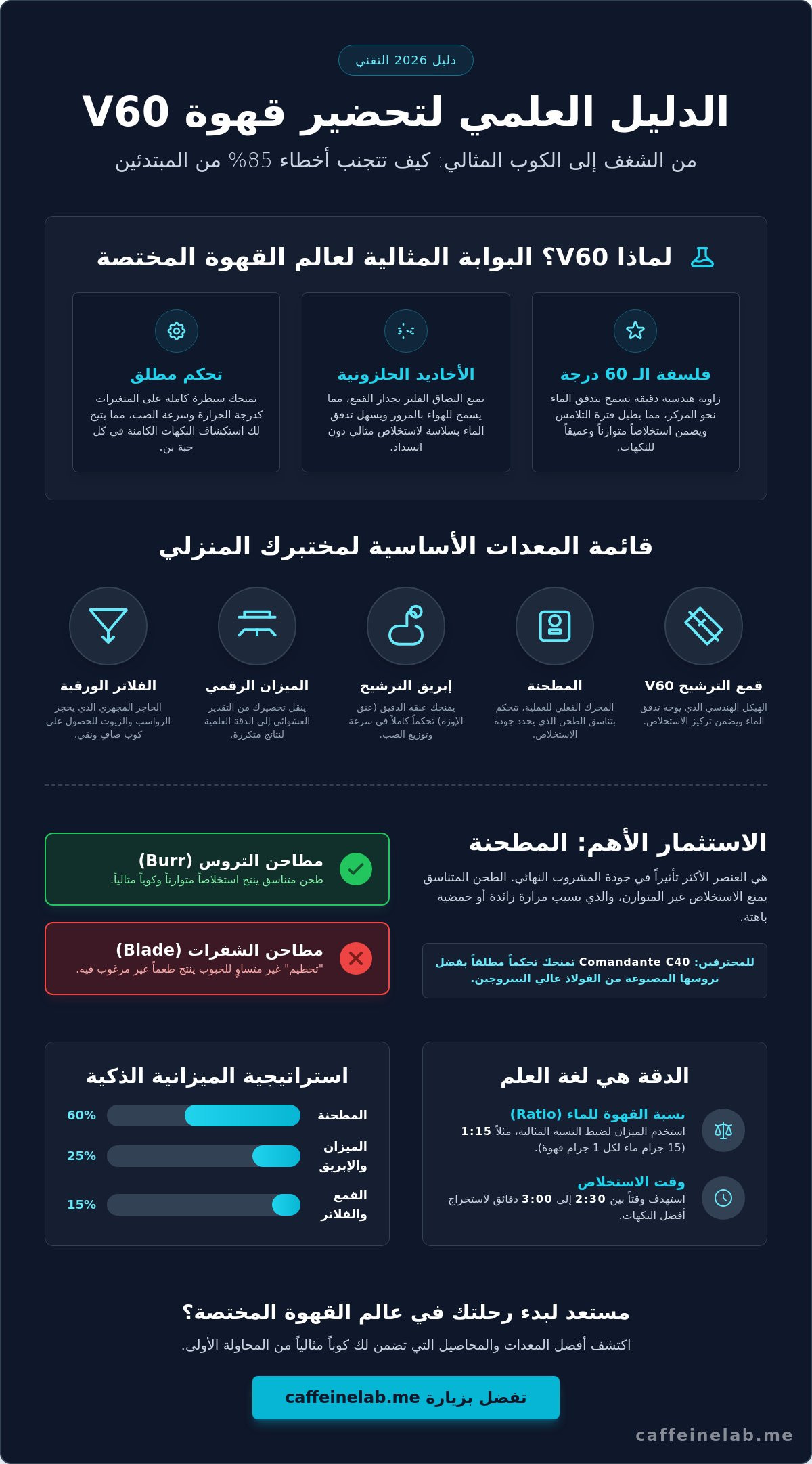 ادوات v60 للمبتدئين