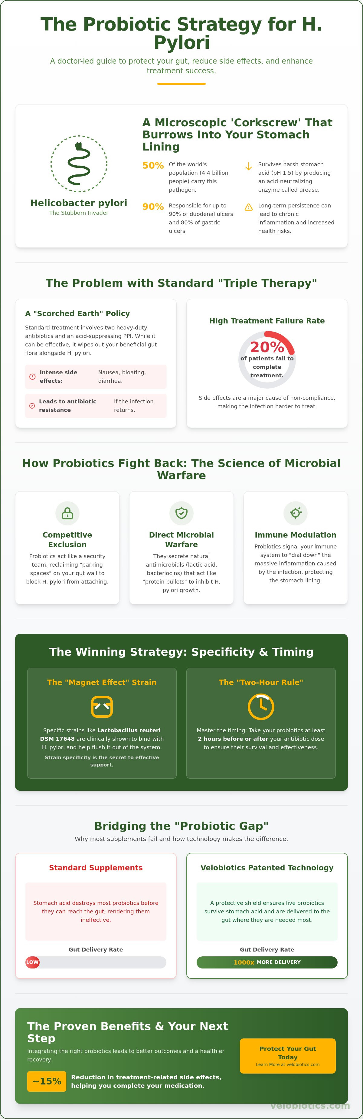 Probiotics for h pylori