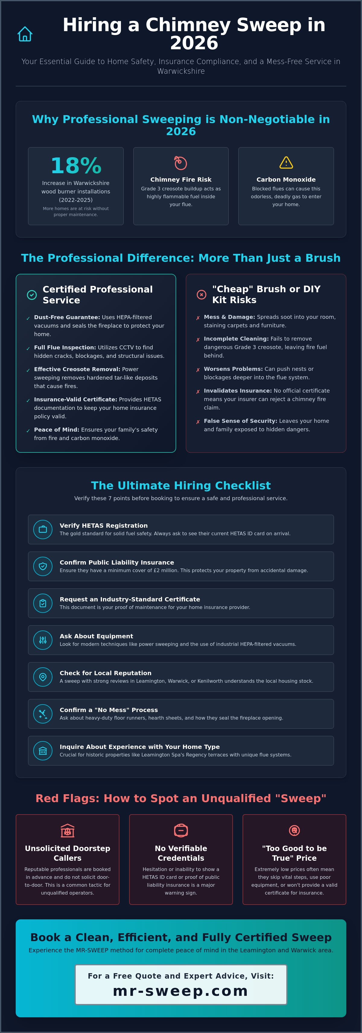 Hiring a chimney sweep