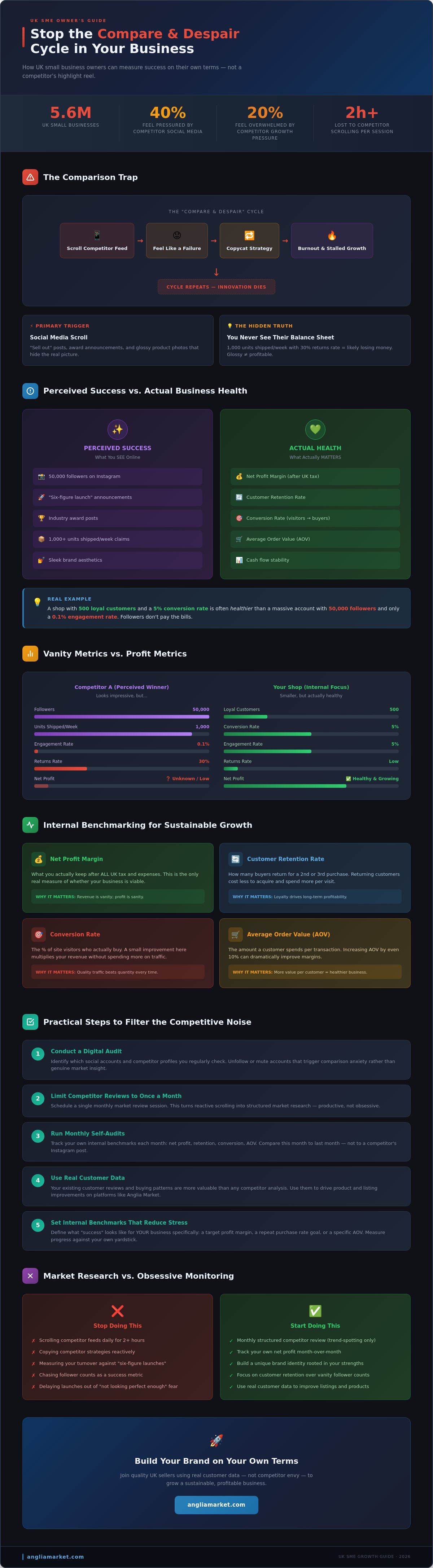 How to avoid comparing your business to others