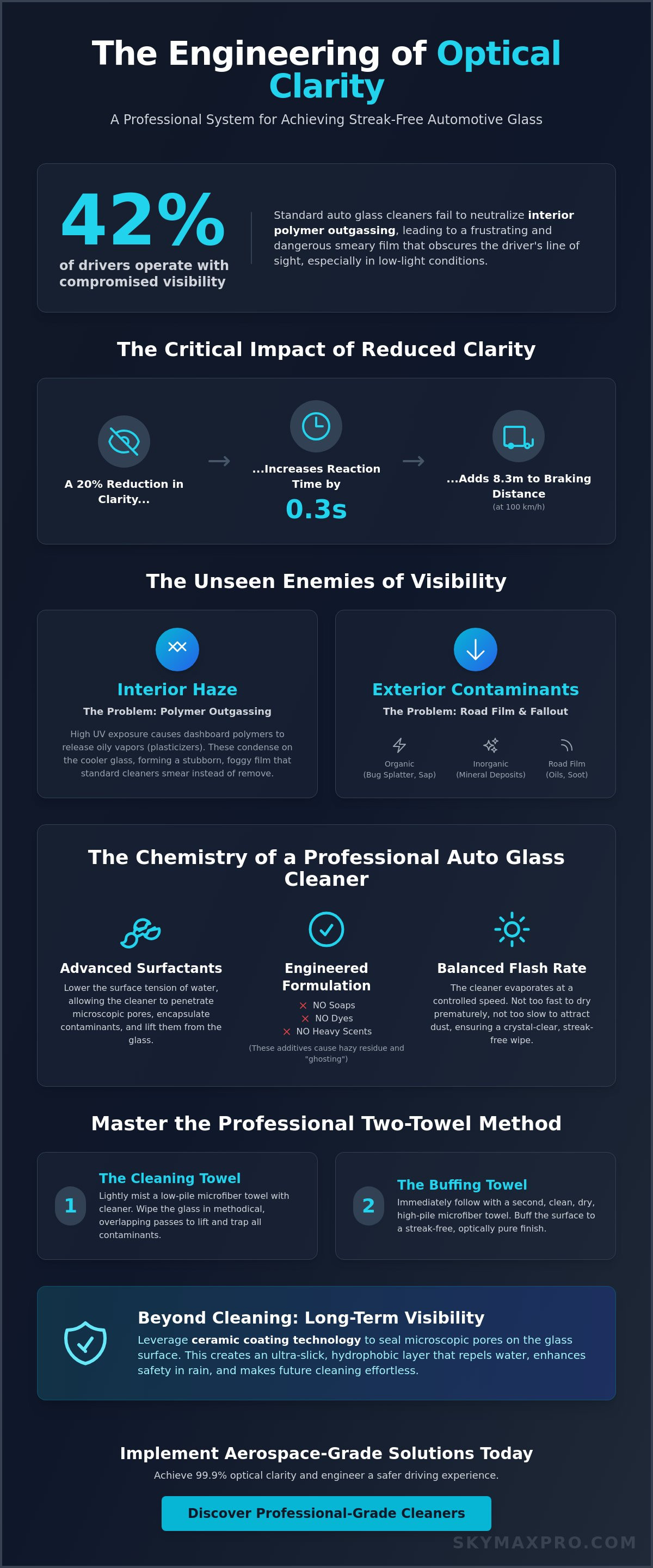 Auto glass cleaner