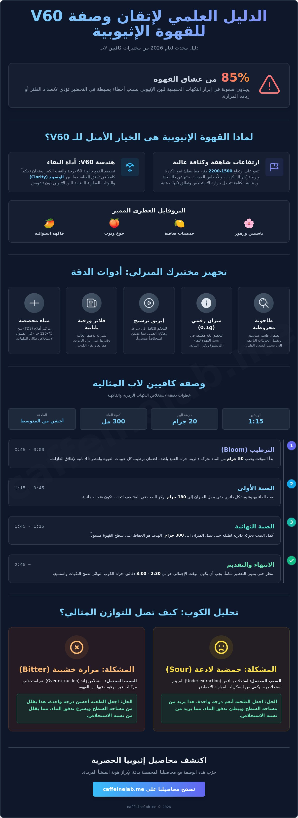 وصفة v60 قهوة اثيوبية